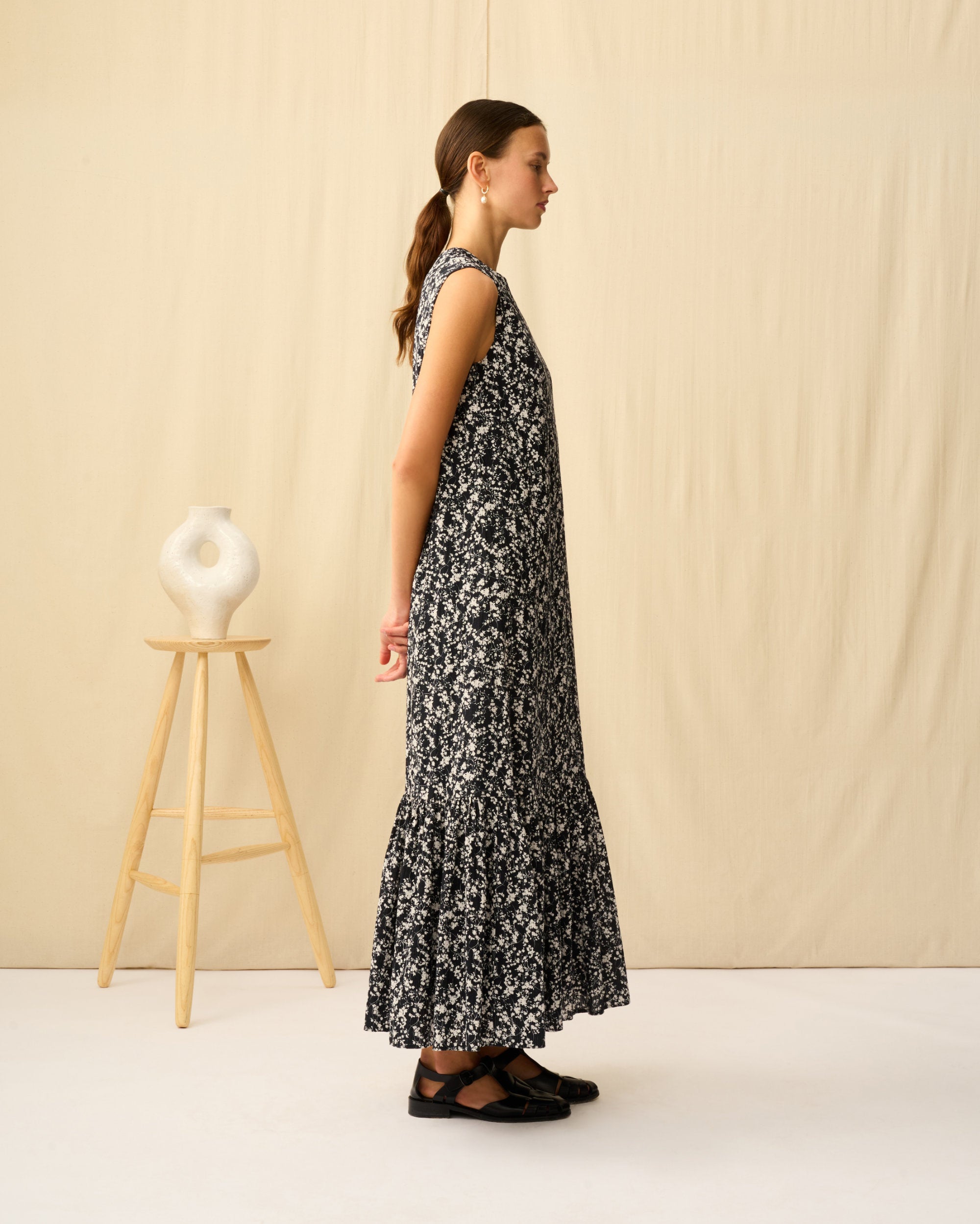 【予約】ドリーミングビューティードレス Seersucker Shadow Play/Black