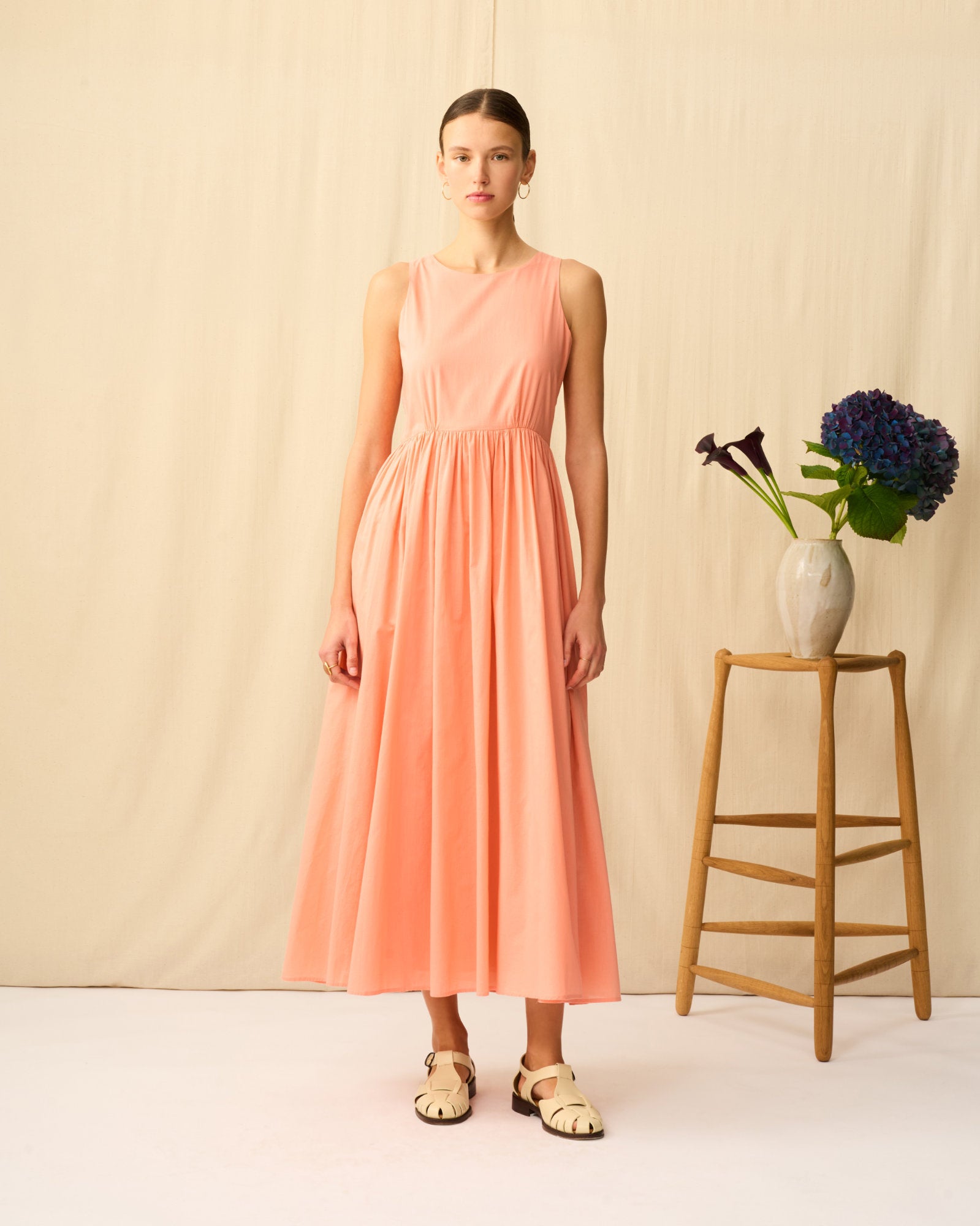 【予約】夏のレディのドレス Desert Coral