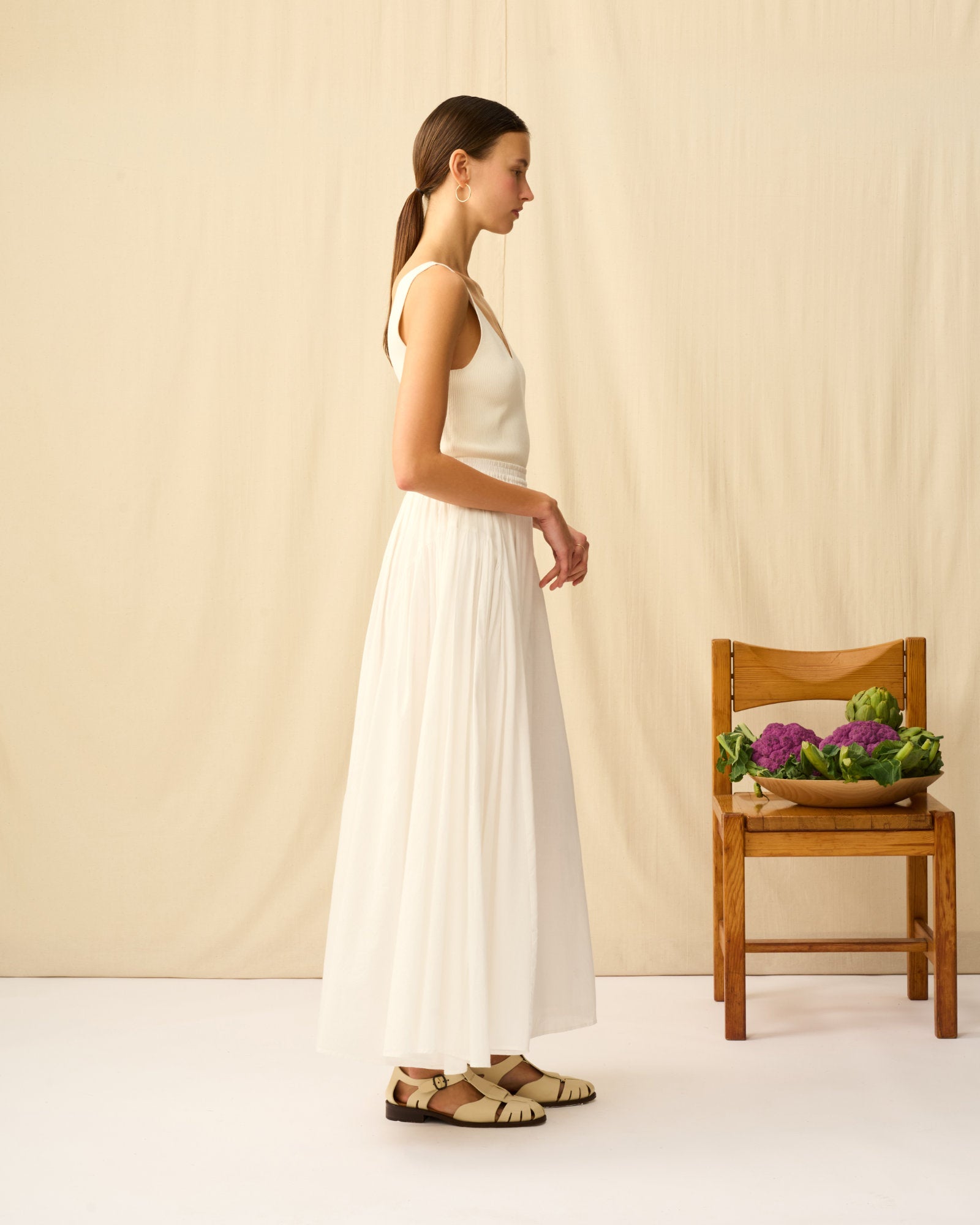 【予約】シンデレラのスカート White Chalcedony