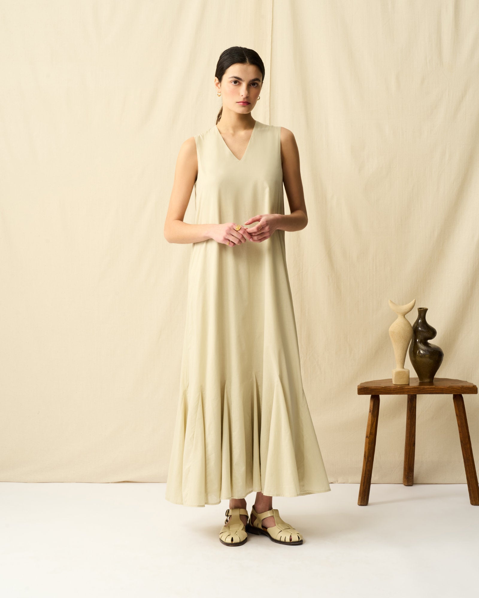 【予約】夏の月影のドレス Champagne