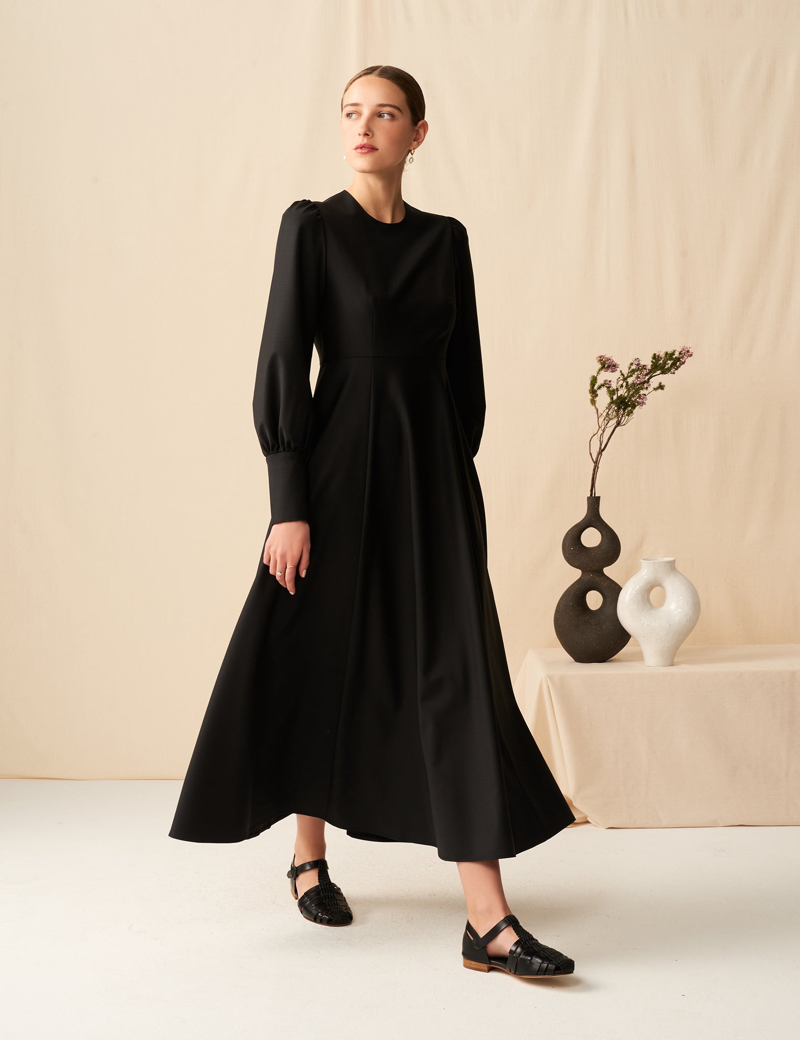 マリハ シティードレス ボヤージュのドレス Black