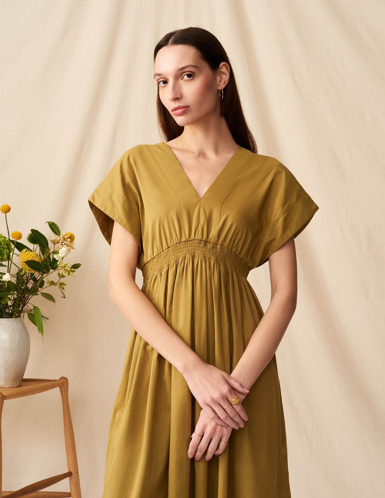 夏の光のドレス Olive