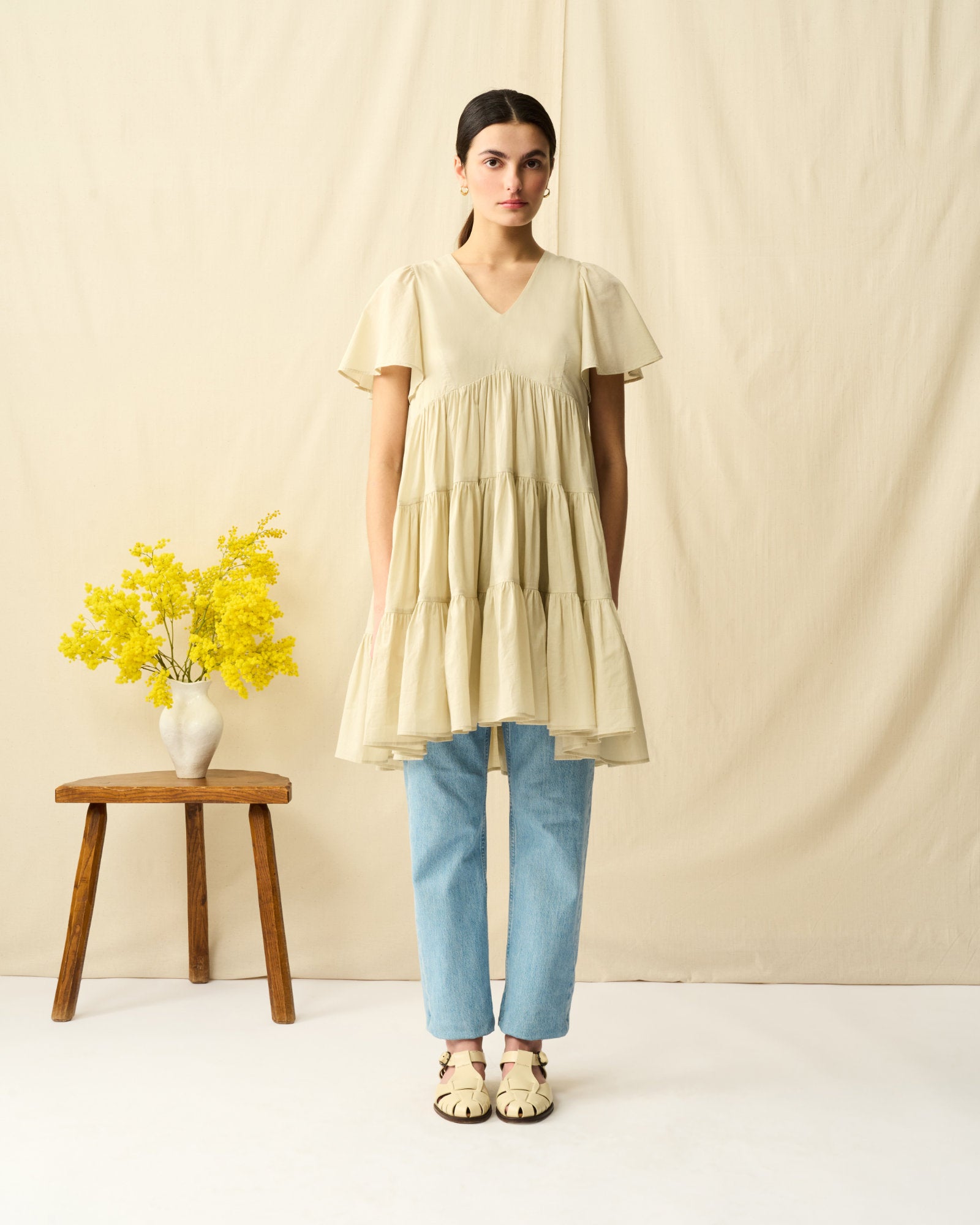 【予約】エンジェルのミニドレス Champagne