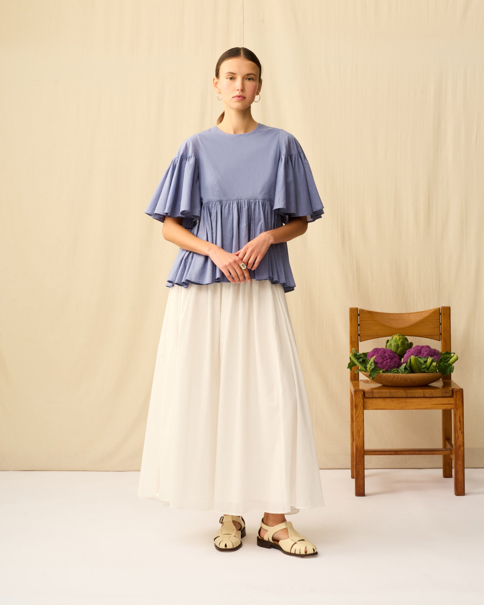 【予約】フリージアのブラウス Calm Ocean