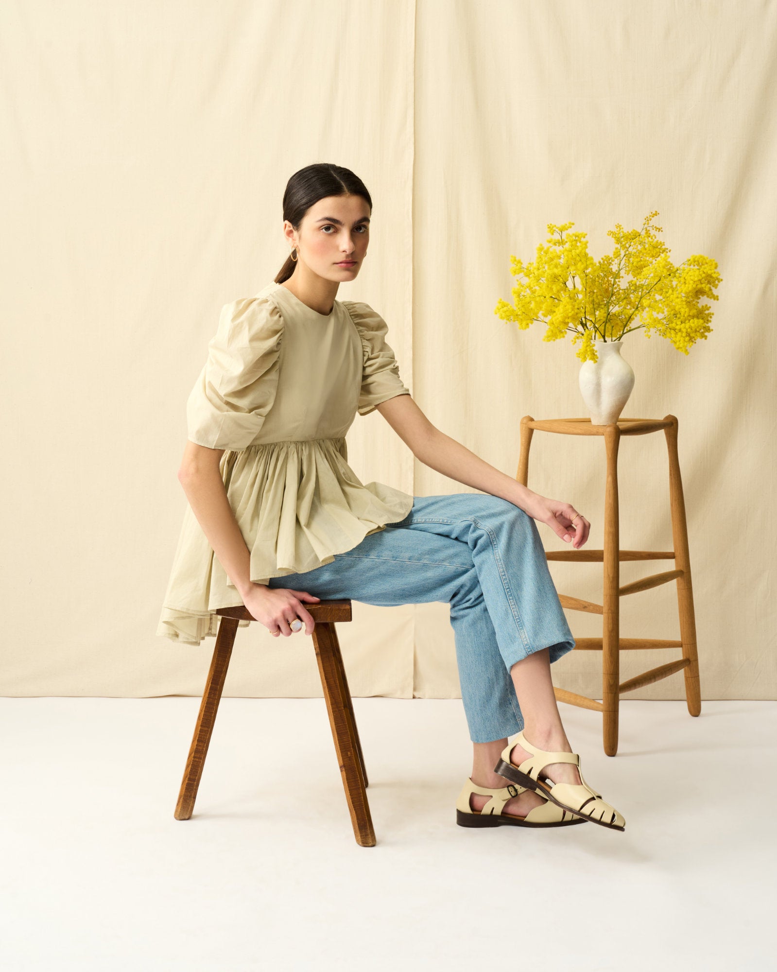 【予約】セレナーデのブラウス Champagne