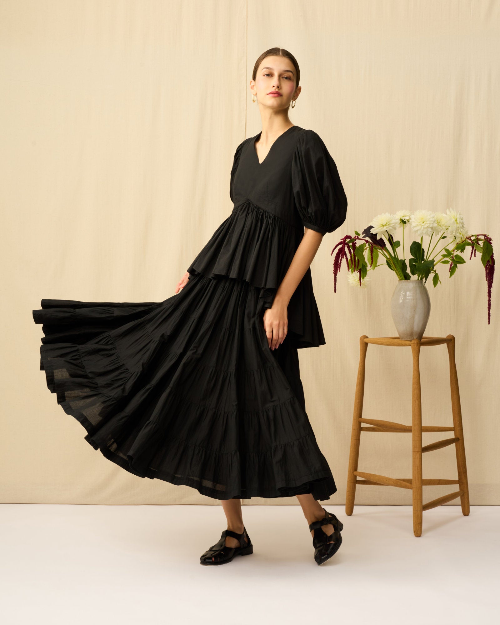 【予約】草原の虹のスカート Onyx