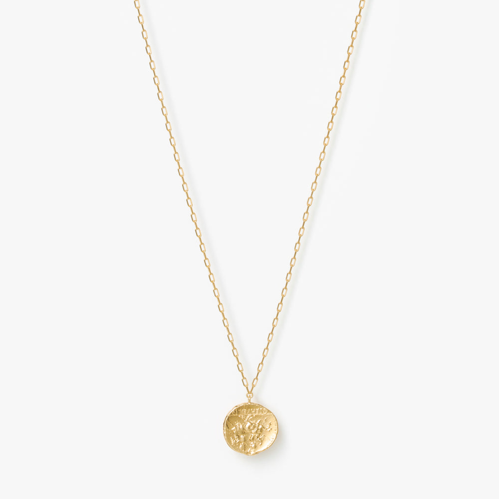 Ancient Memories ネックレス Athena/Warriors レクタングルチェーン 60cm (ゴールドカラー) 【SV925】