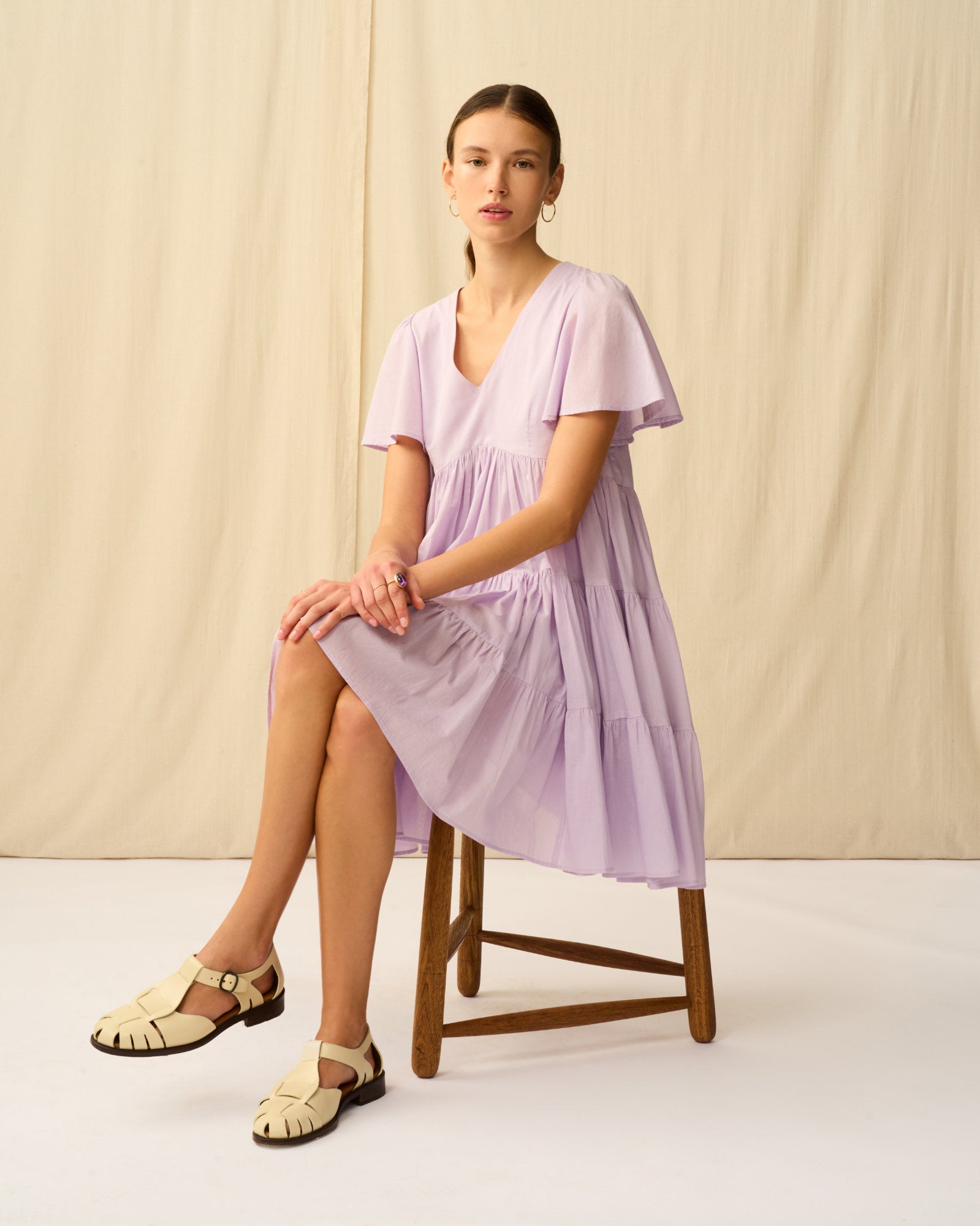 【予約】エンジェルのミニドレス Spring Violet