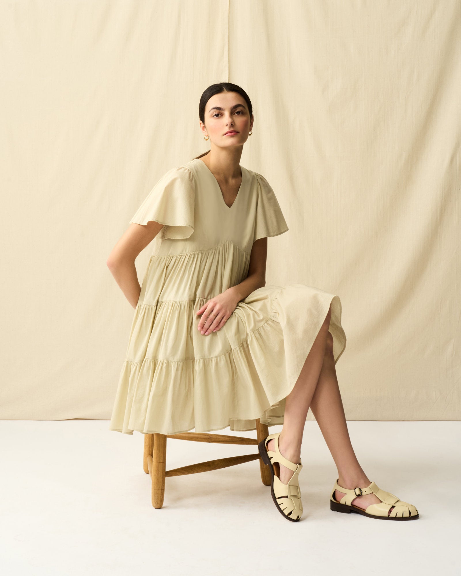 【予約】エンジェルのミニドレス Champagne