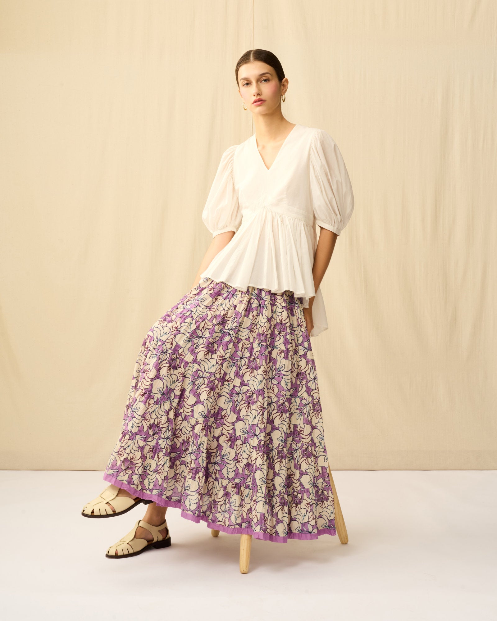 【予約】ラストダンスのブラウス White Chalcedony