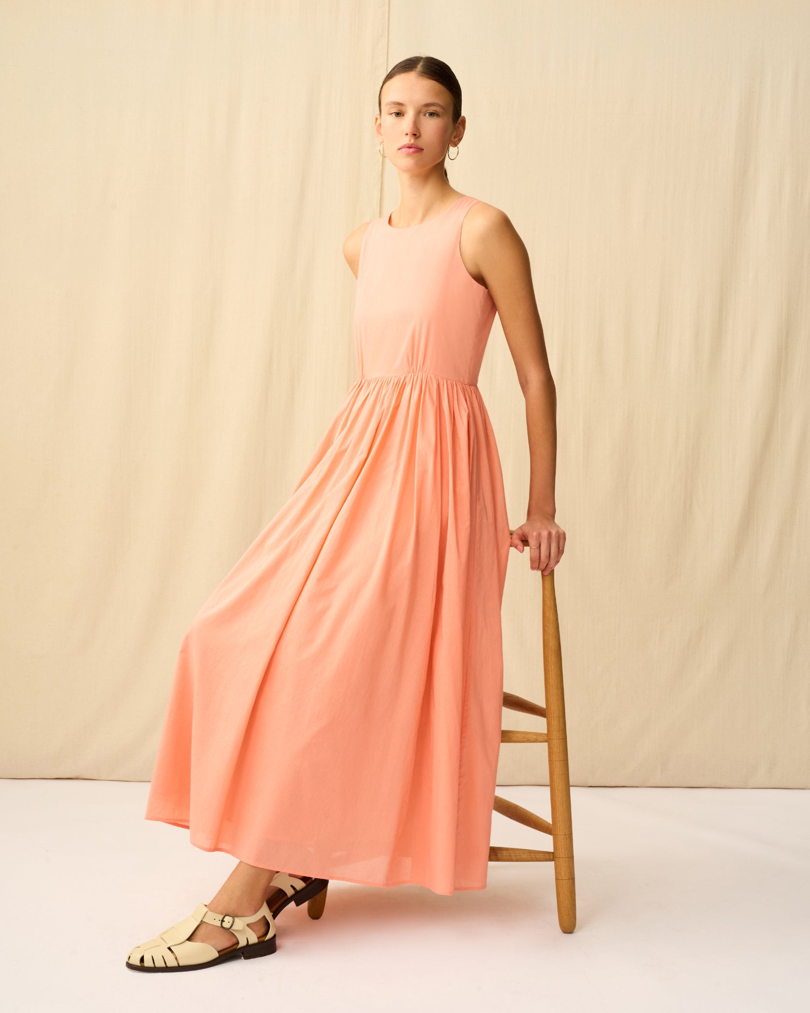 【予約】夏のレディのドレス Desert Coral