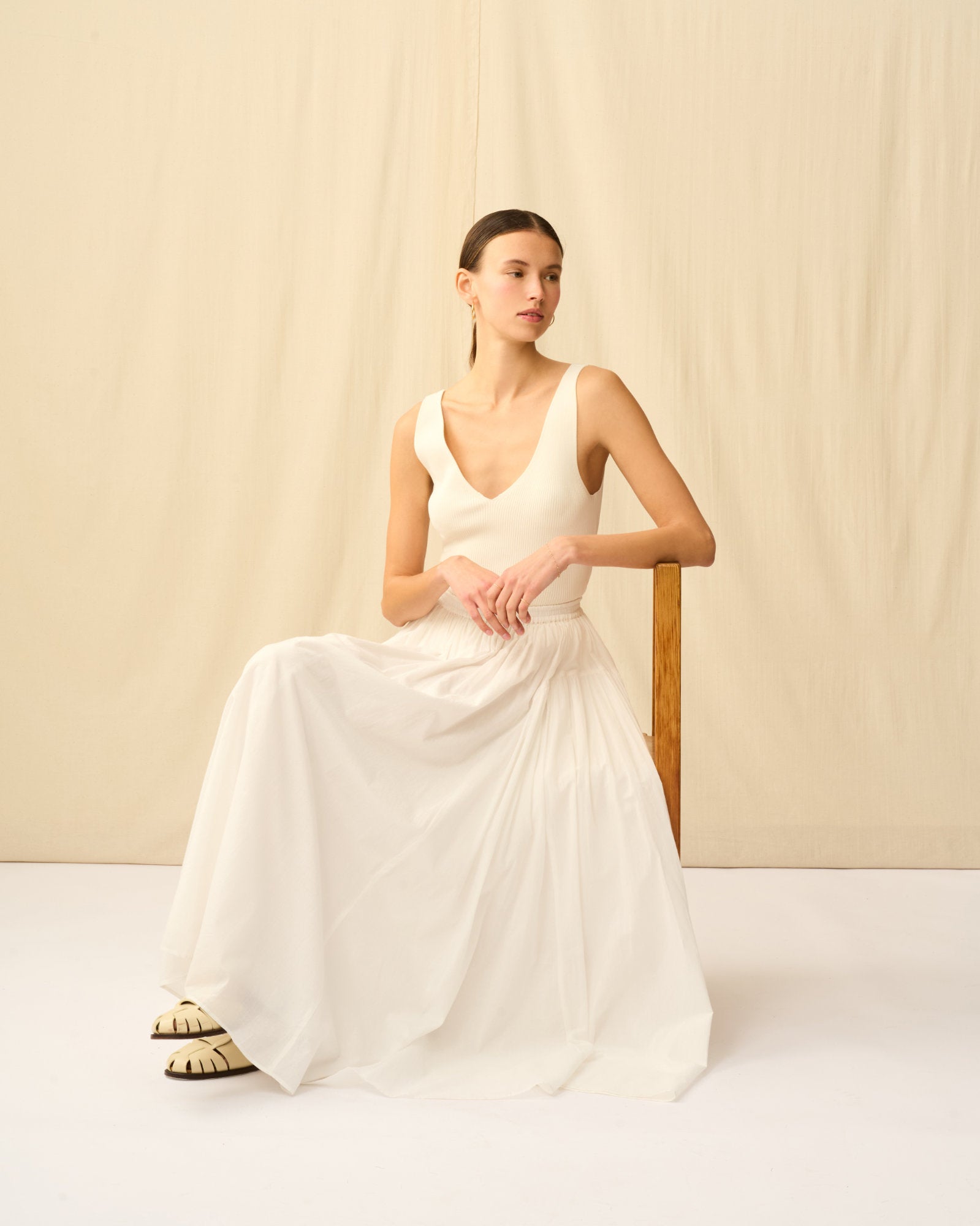 【予約】シンデレラのスカート White Chalcedony