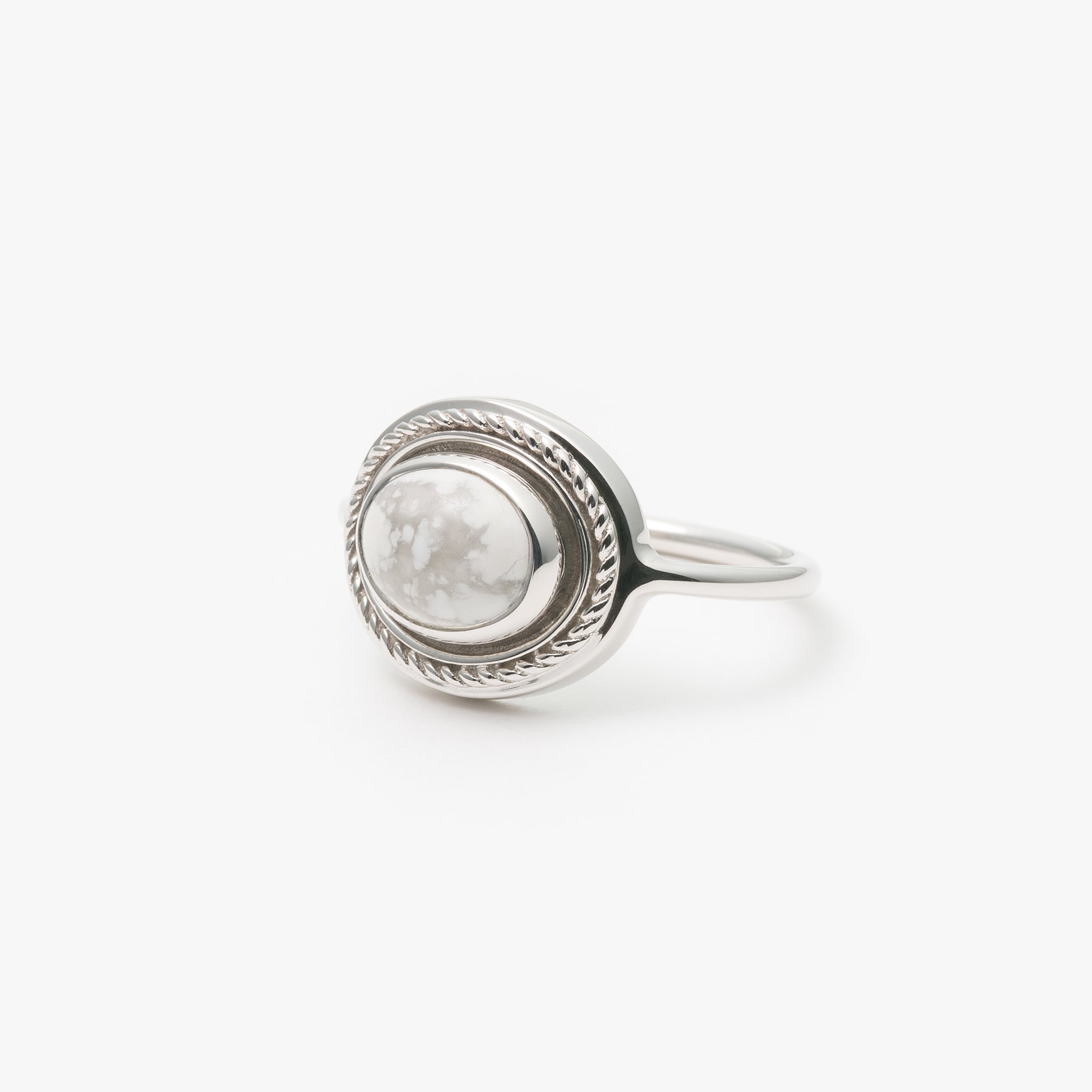 Wish Stones リング オーバルヨコ SS ハウライト【SV925】