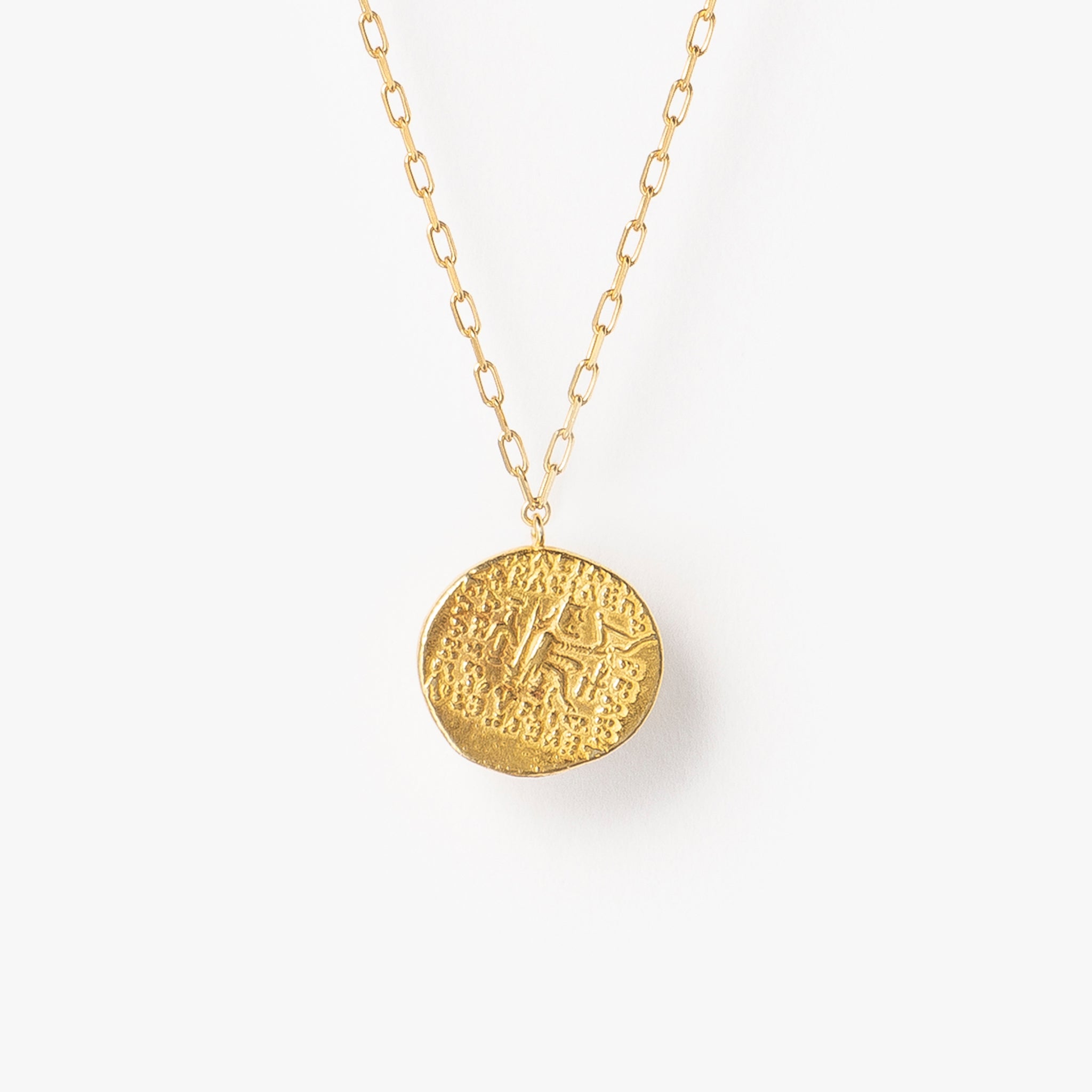 Ancient Memories ネックレス Darius レクタングルチェーン45cm (ゴールドカラー)【SV925】