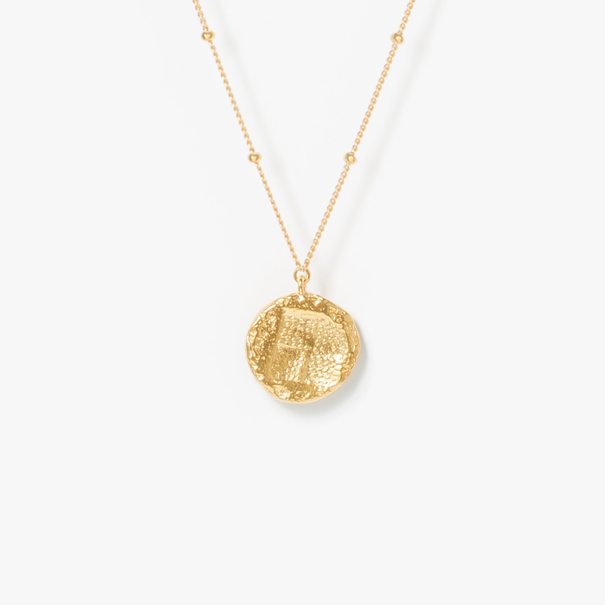 Ancient Memories ネックレス Horse スタッドチェーン47cm(ゴールドカラー)【SV925】