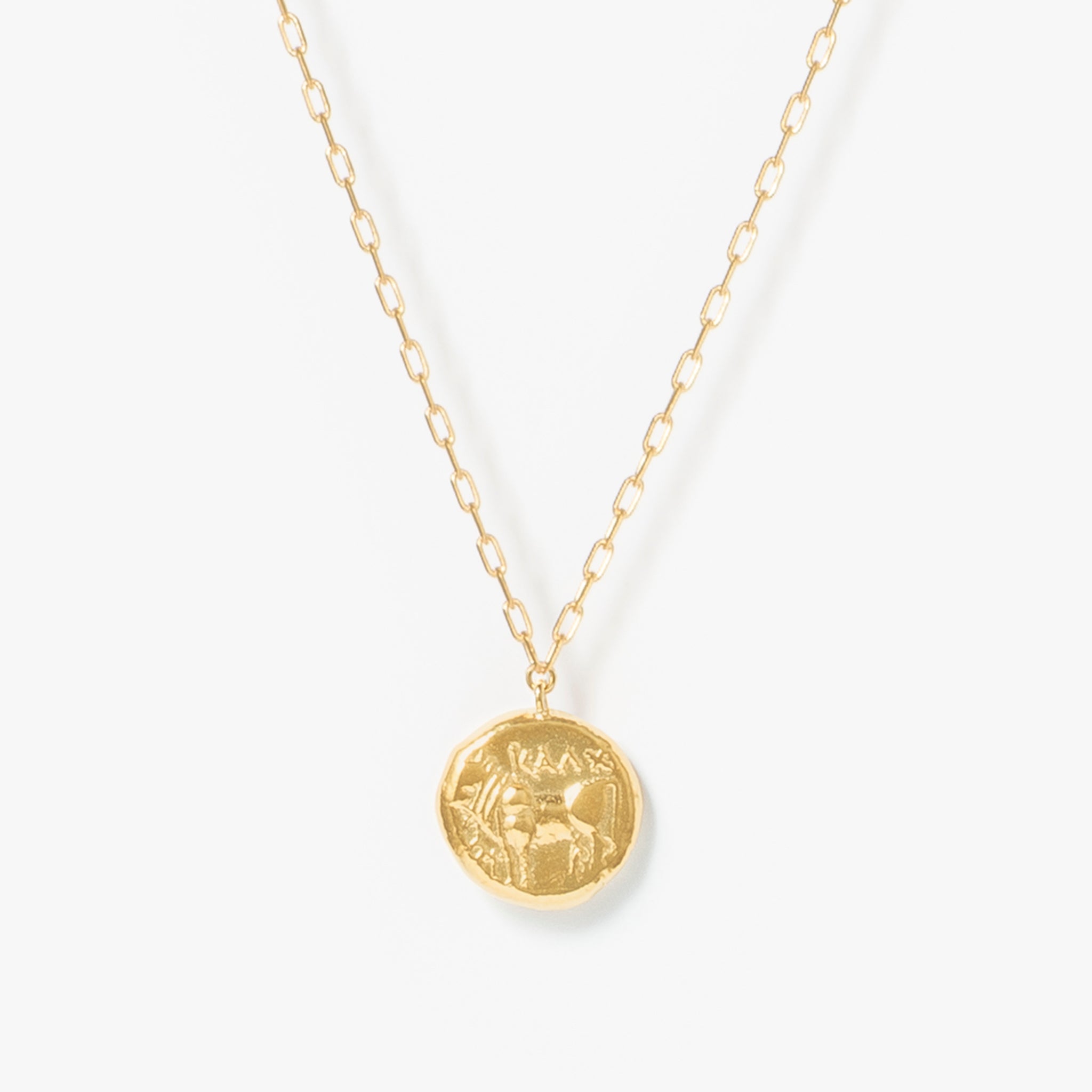 Ancient Memories ネックレス Horse レクタングルチェーン60cm(ゴールドカラー)【SV925】