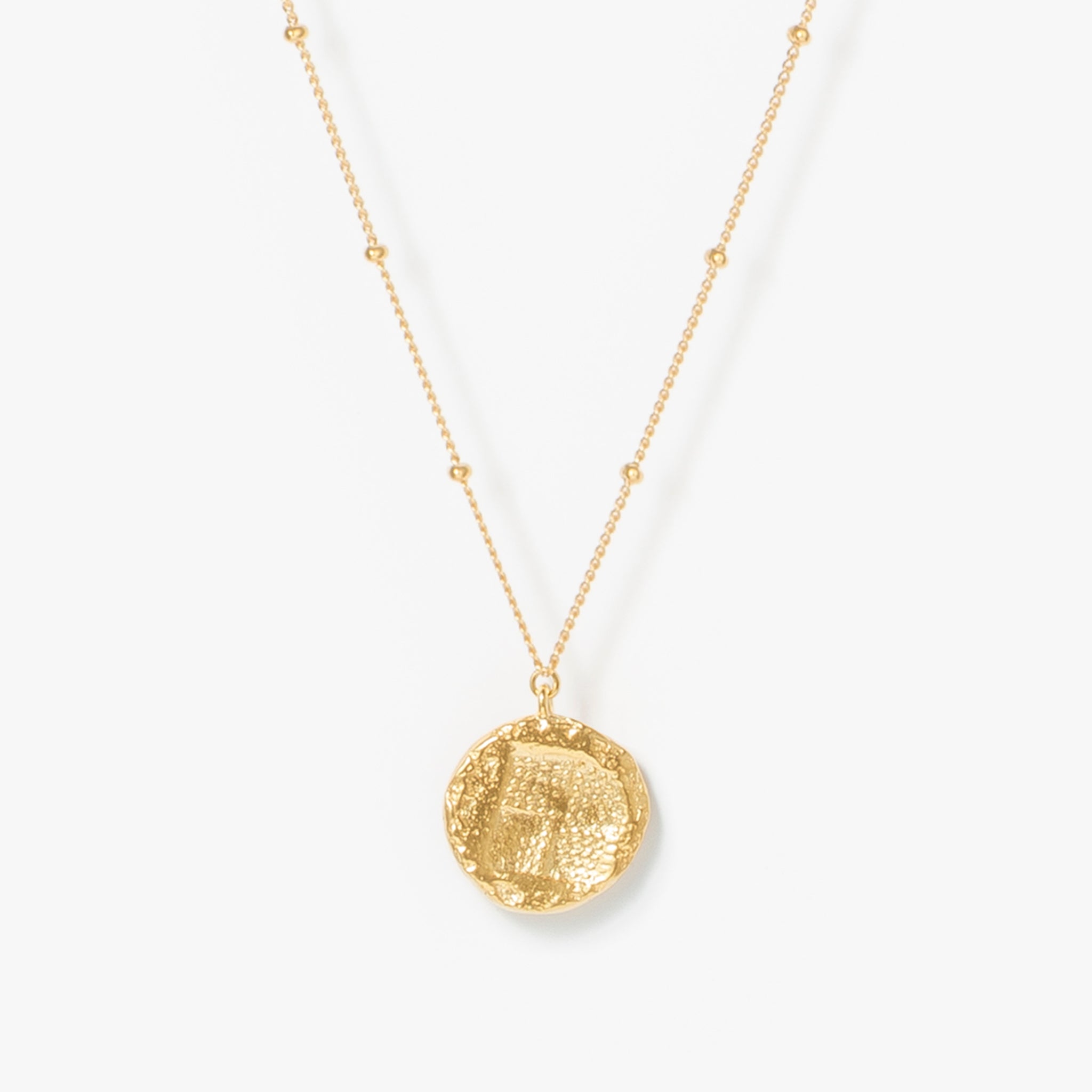 Ancient Memories ネックレス Horse スタッドチェーン62cm(ゴールドカラー)【SV925】