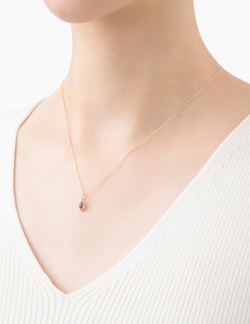 マリハ 天然石 アメシスト ネックレス