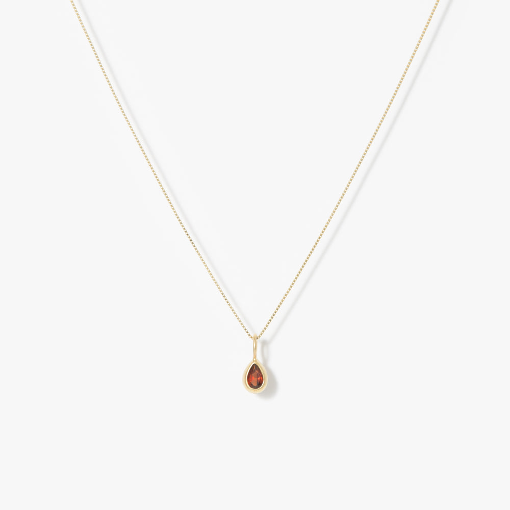 マリハ 天然石 ガーネット ネックレス