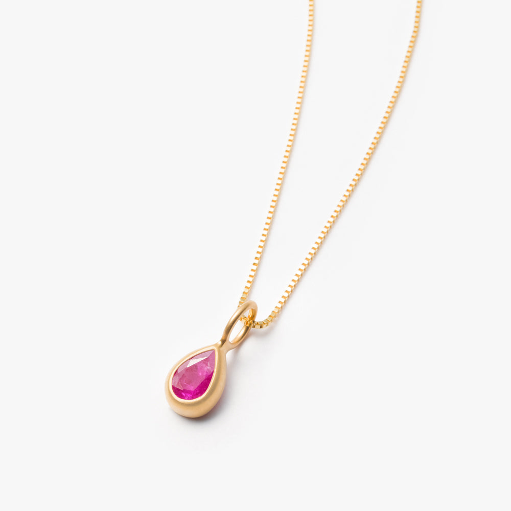 マリハ 天然石 ルビー ネックレス