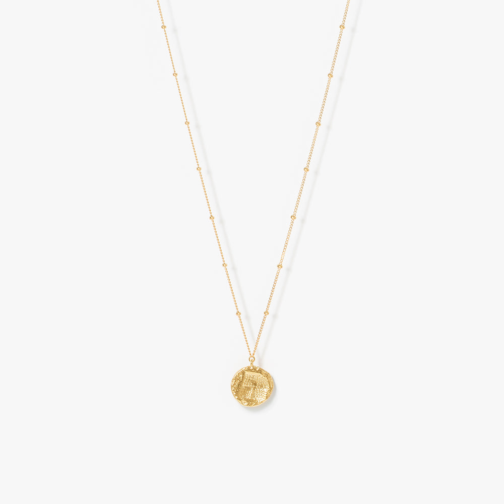 Ancient Memories ネックレス Horse スタッドチェーン62cm(ゴールドカラー)【SV925】