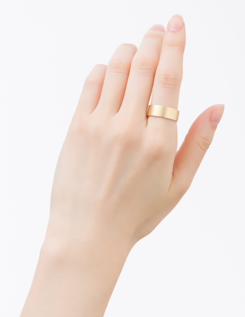 【オーダー商品】絆 リング M マット (刻印可)【K18YG】