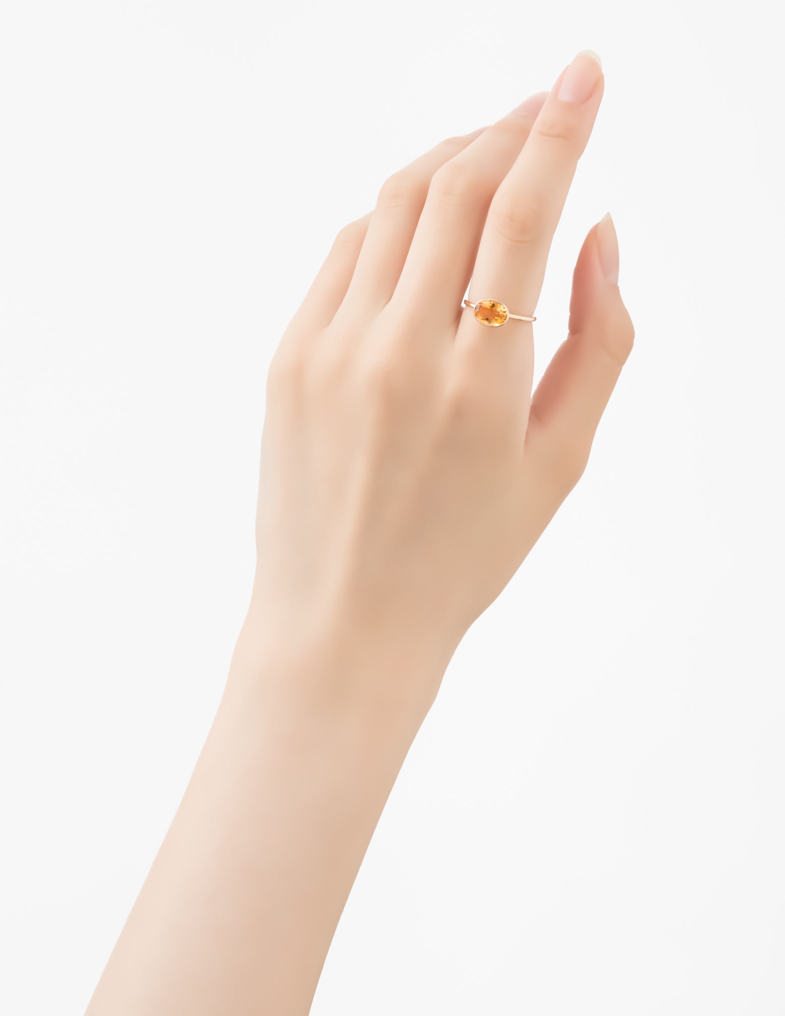 マリハ Light Dreams リング オーバル シトリン K18YG