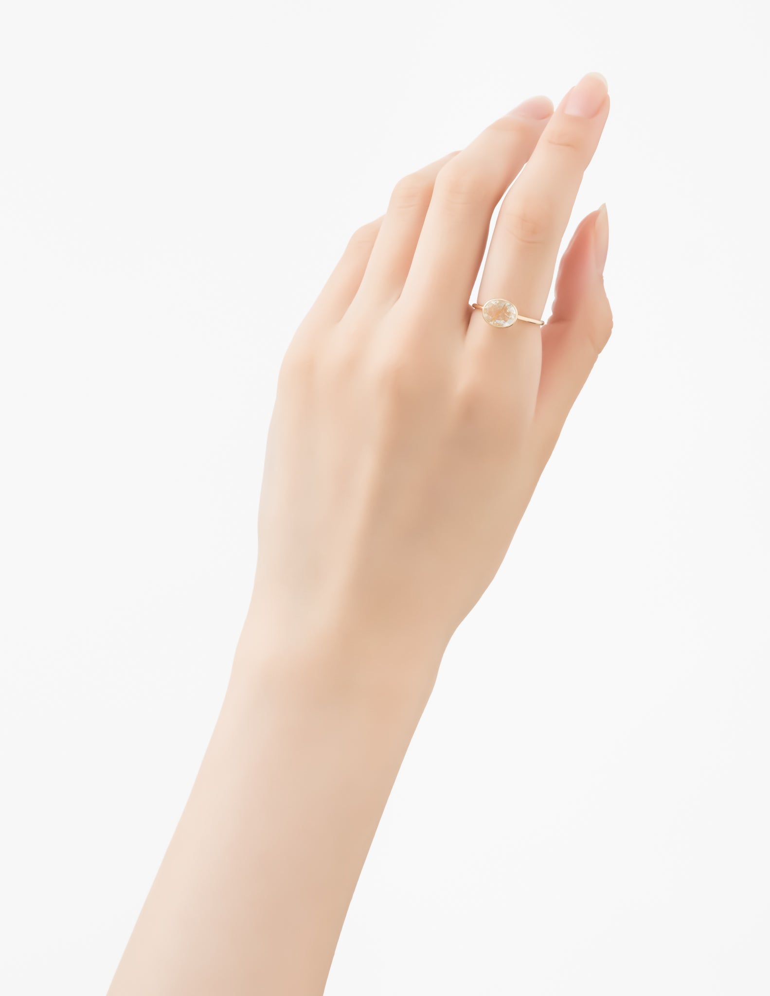 マリハ Light Dreams リング オーバル ゴールドルチルクォーツ K18YG