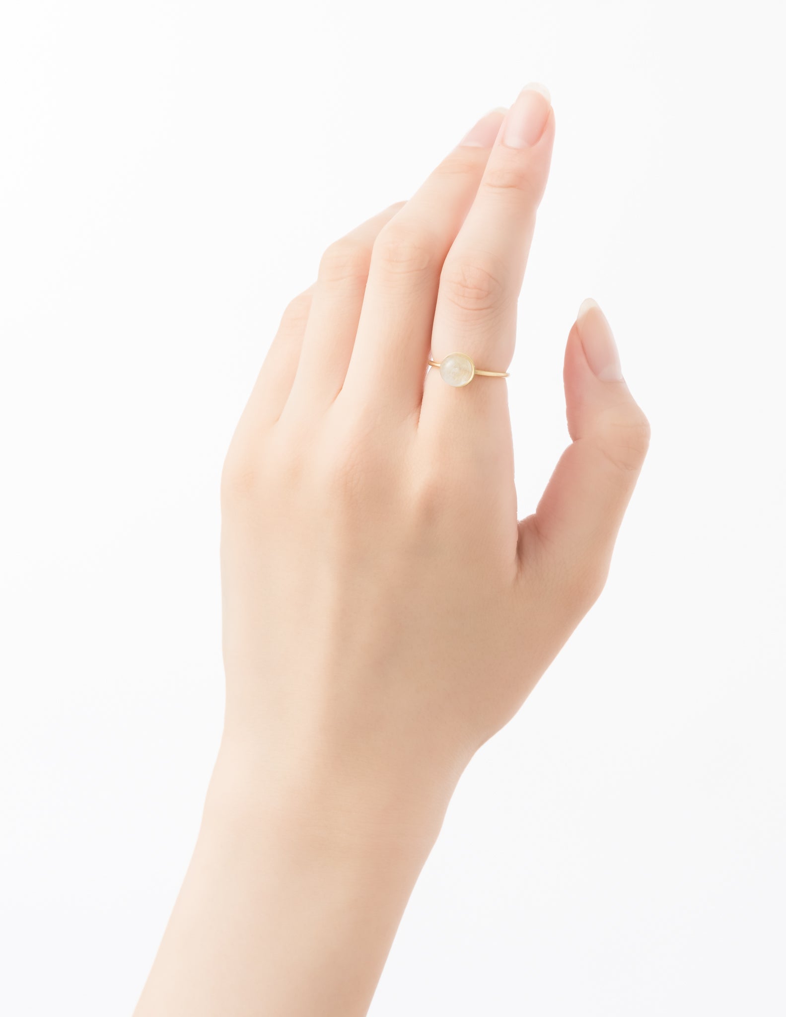 Moon Tears リング レインボームーンストーン【K18YG】