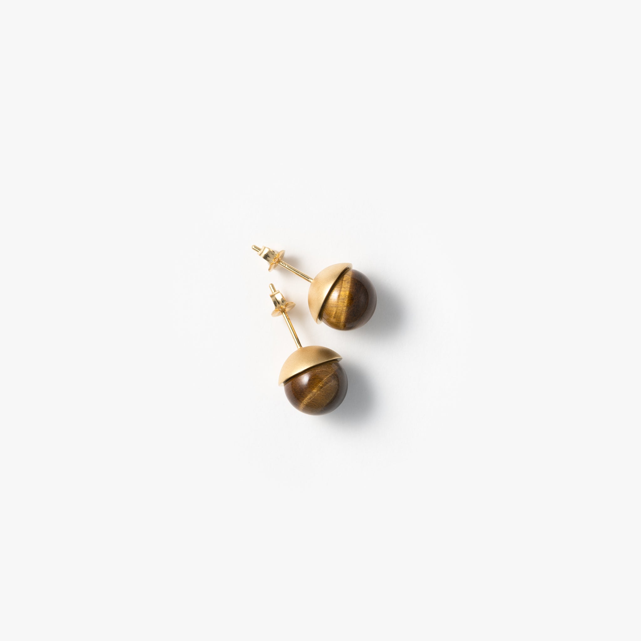 Moon Tears スタッドピアス タイガーアイ【SV925】