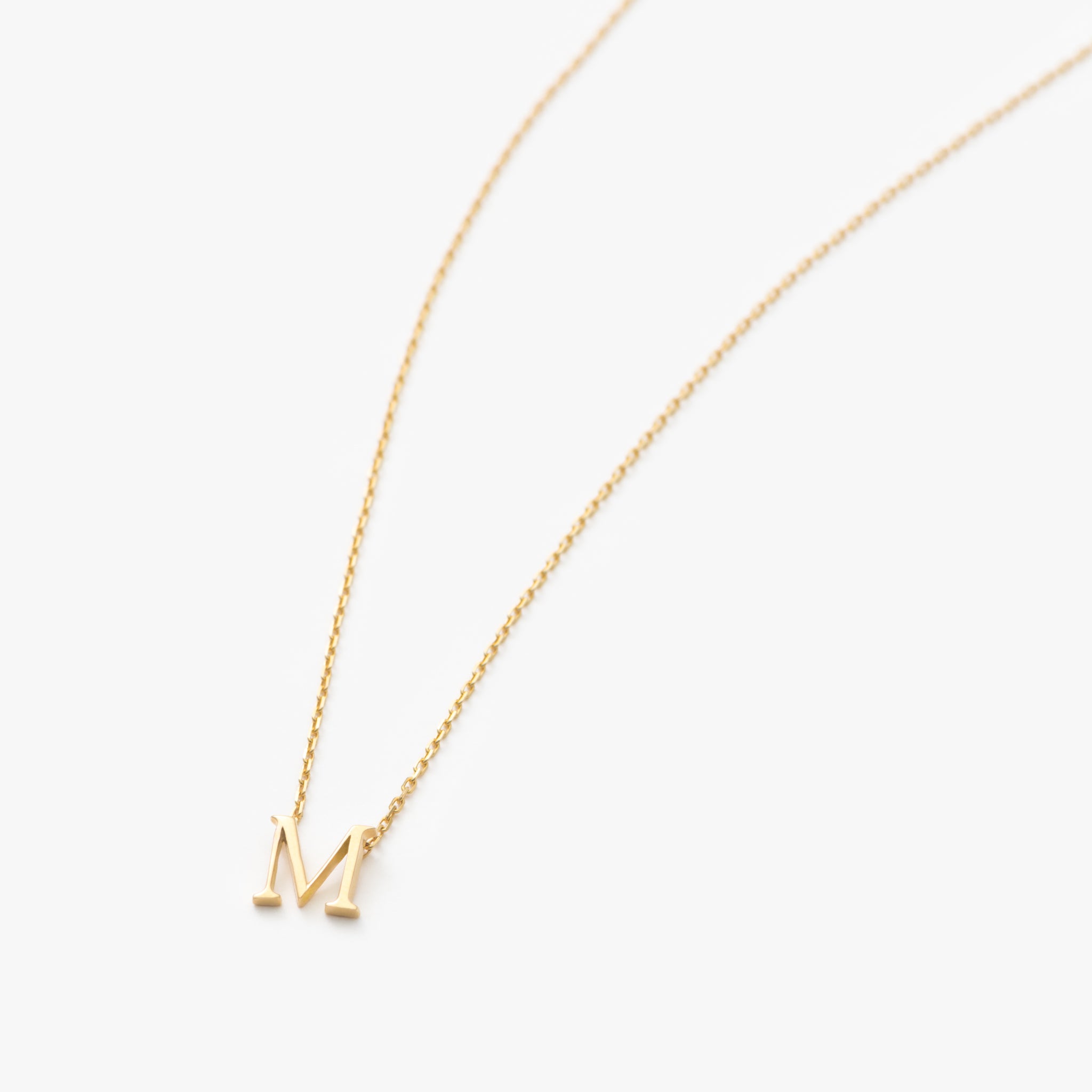 マリハ My Letters ネックレス イニシャルM
