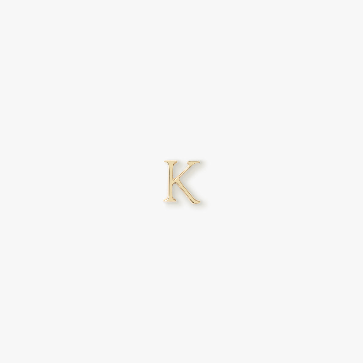My Letters スタッドピアス<K>(片耳) 【K18YG】