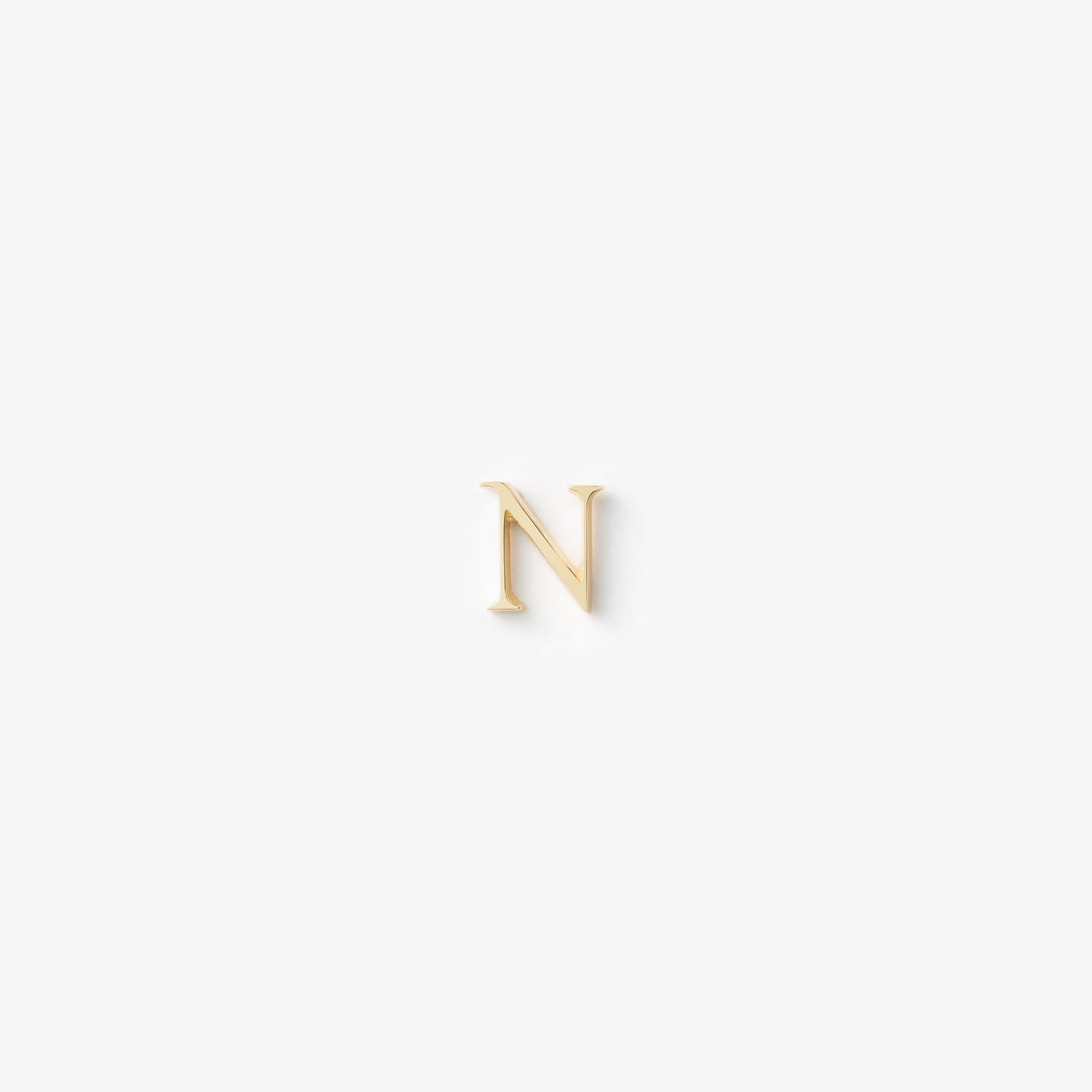 My Letters スタッドピアス<N>(片耳) 【K18YG】