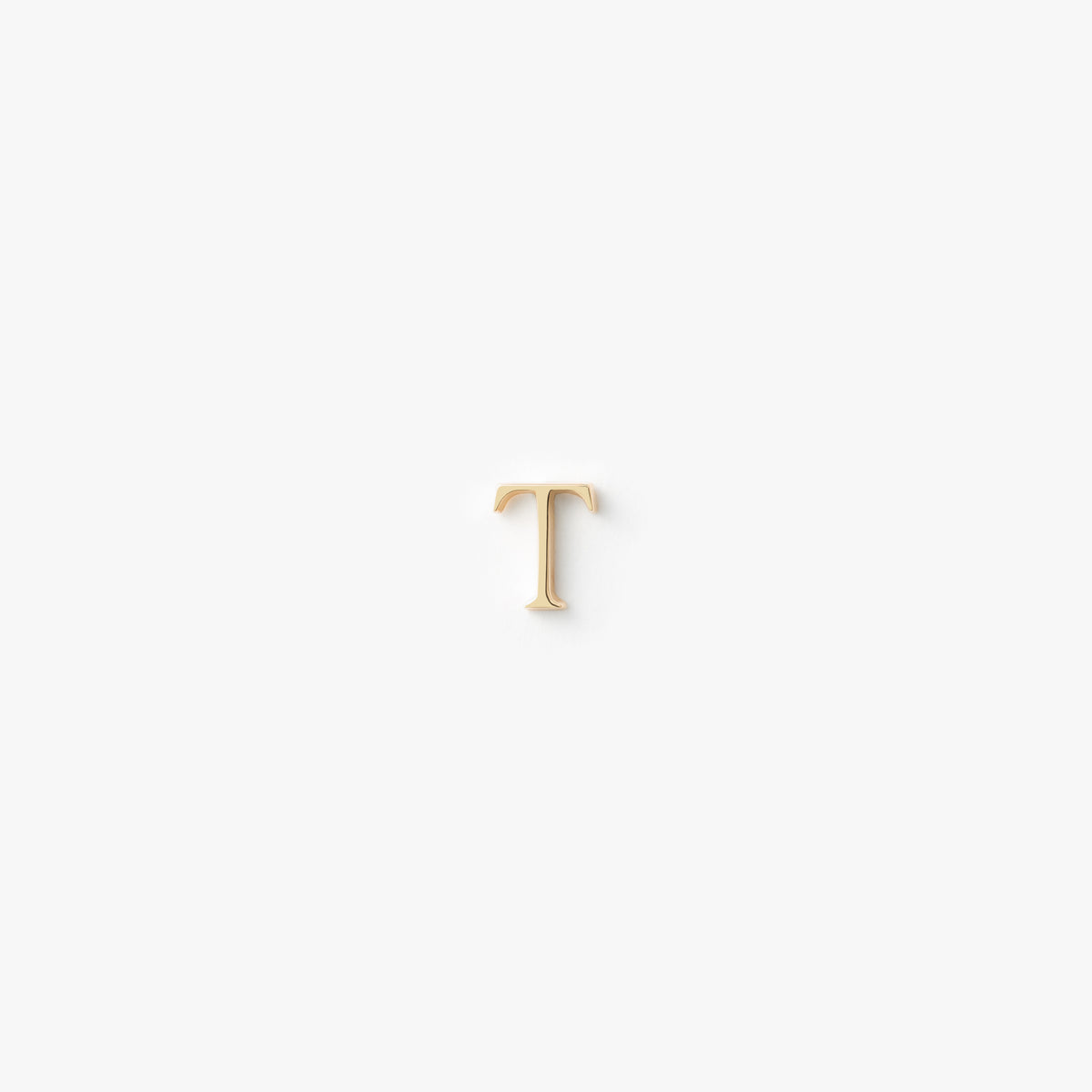 My Letters スタッドピアス<T>(片耳) 【K18YG】