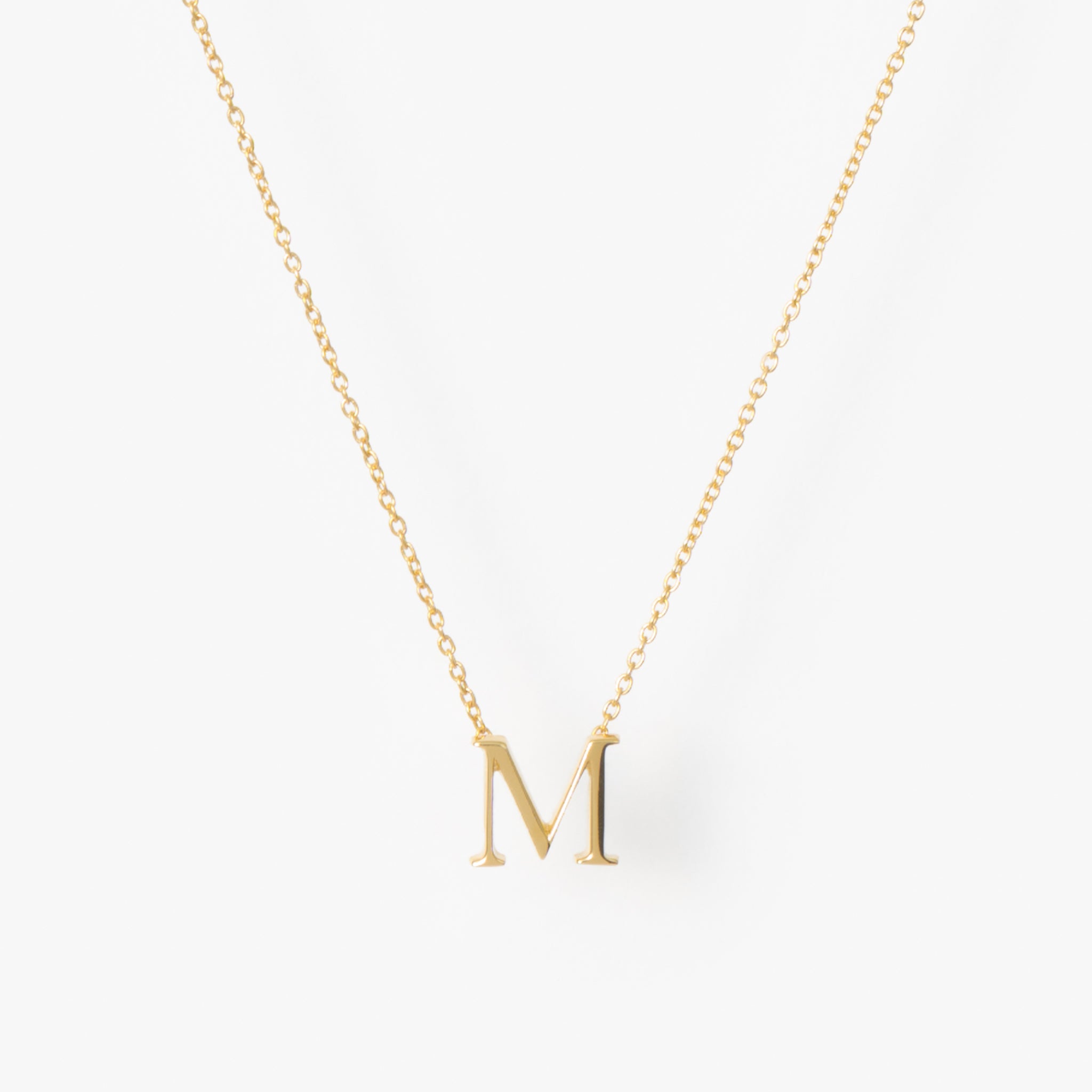 【オーダー商品】My Letters Silver ネックレス<M>50cm (ゴールドカラー)【SV925】
