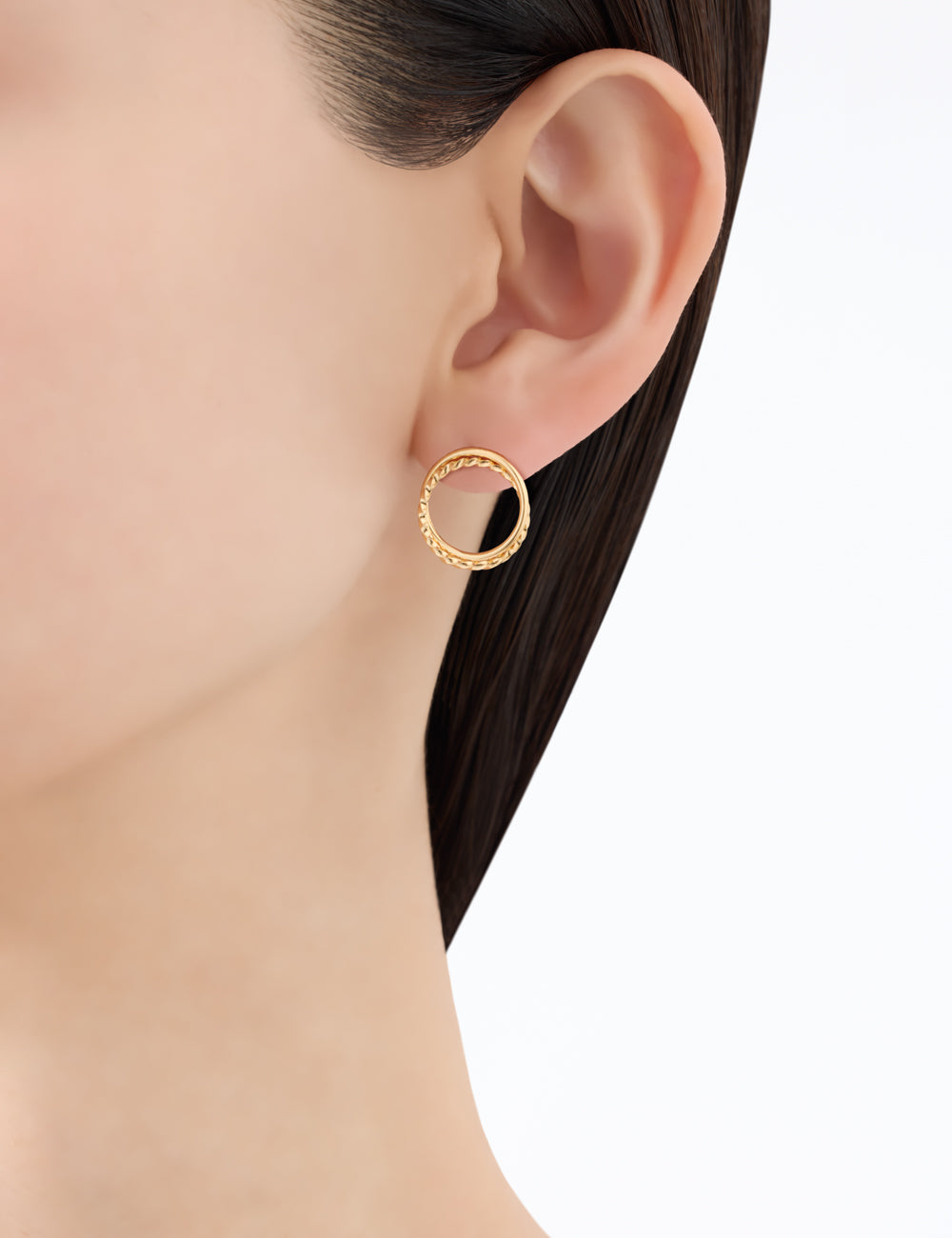 マリハ 願い事 サークルピアスS ツイストMIX