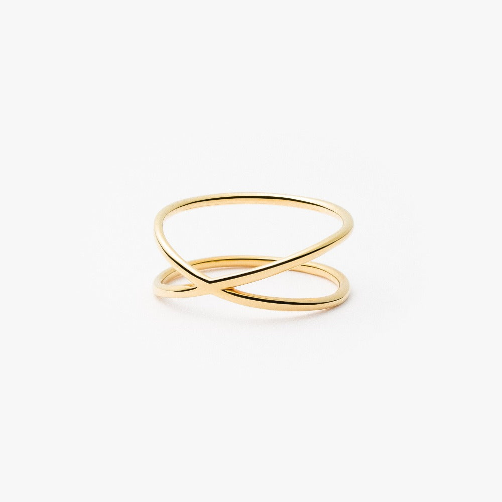 願い事 リング クロス【K18YG】