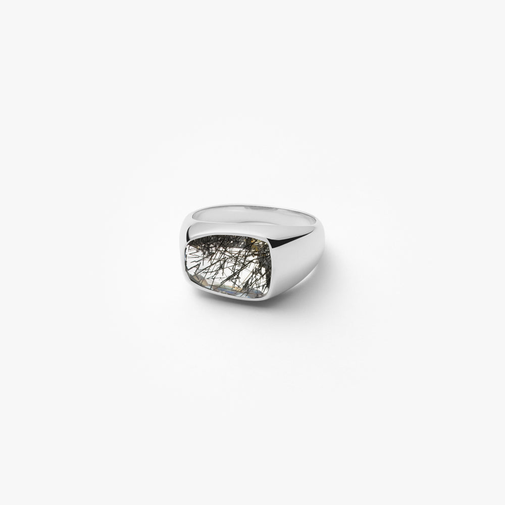 MARIHA(マリハ) Organic Gems リング ブラックルチルクォーツ SV925 
