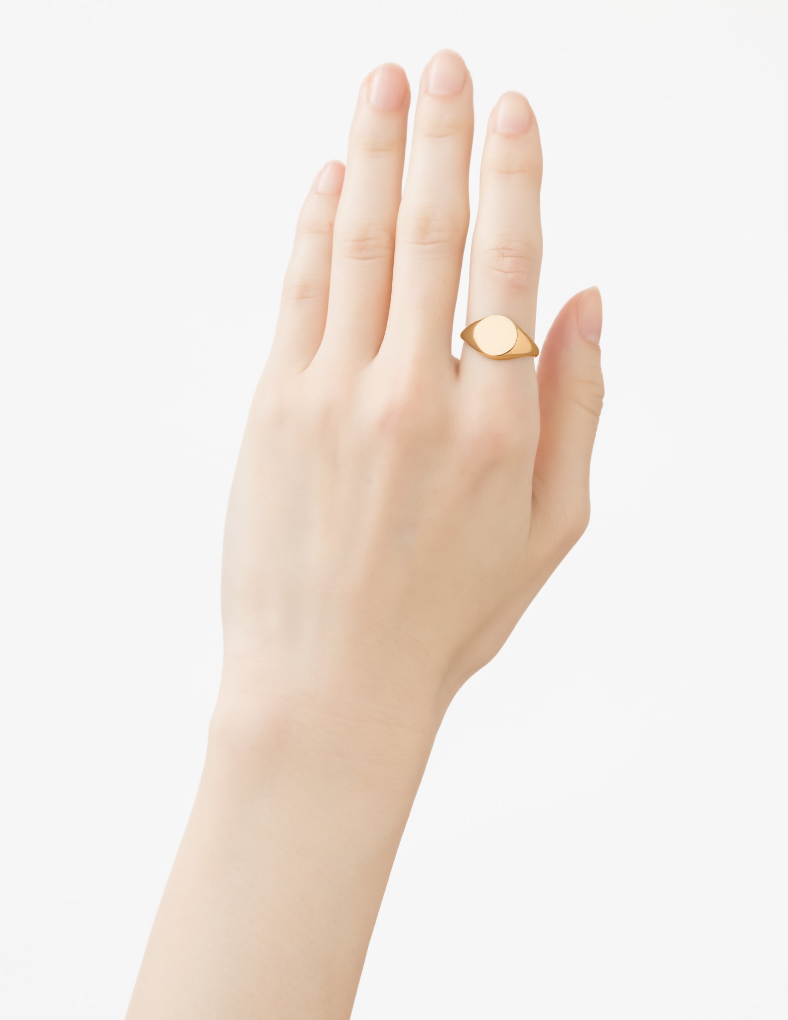 Signature Collection リング ラウンド (ゴールドカラー)【SV925】