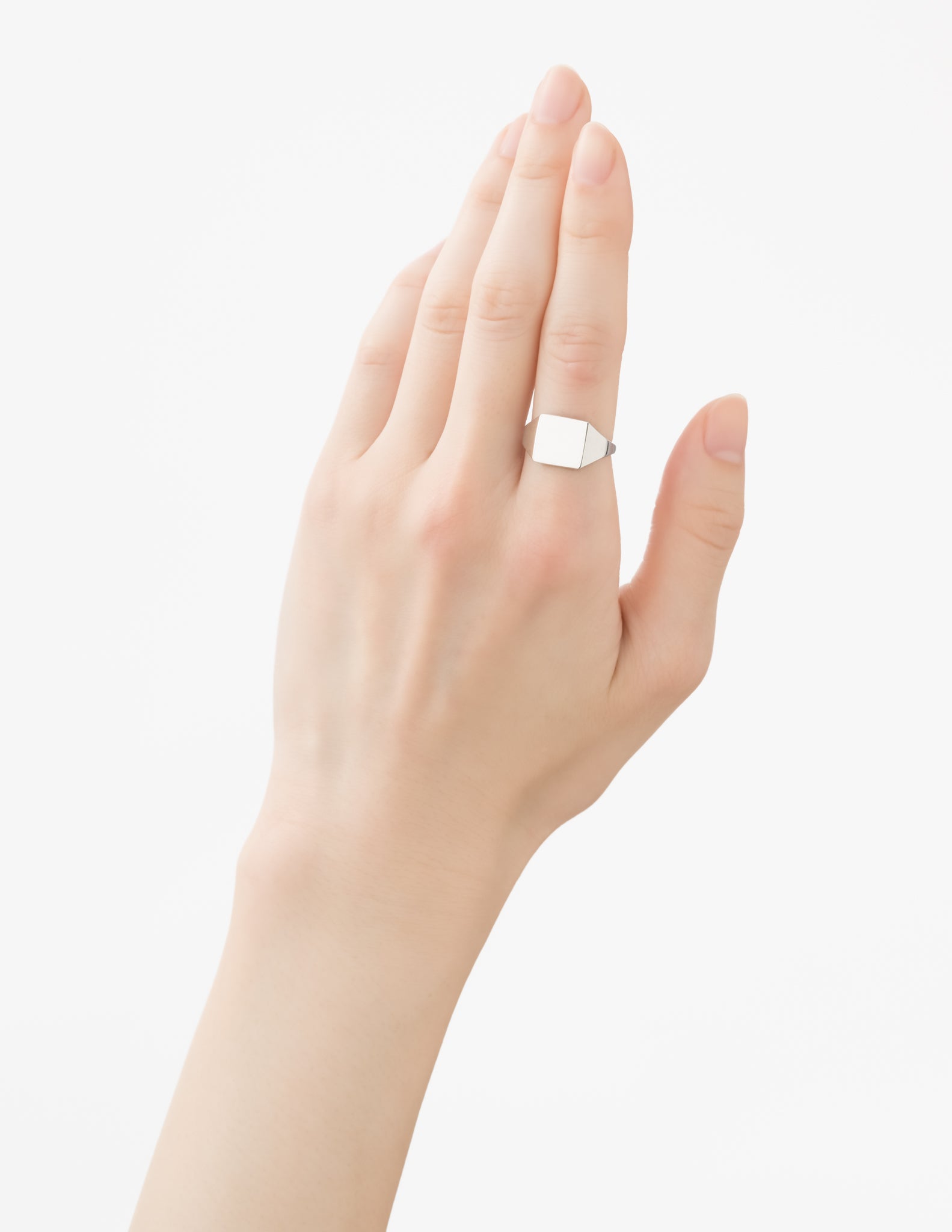 Signature Collection リング スクエア (シルバーカラー)【SV925】