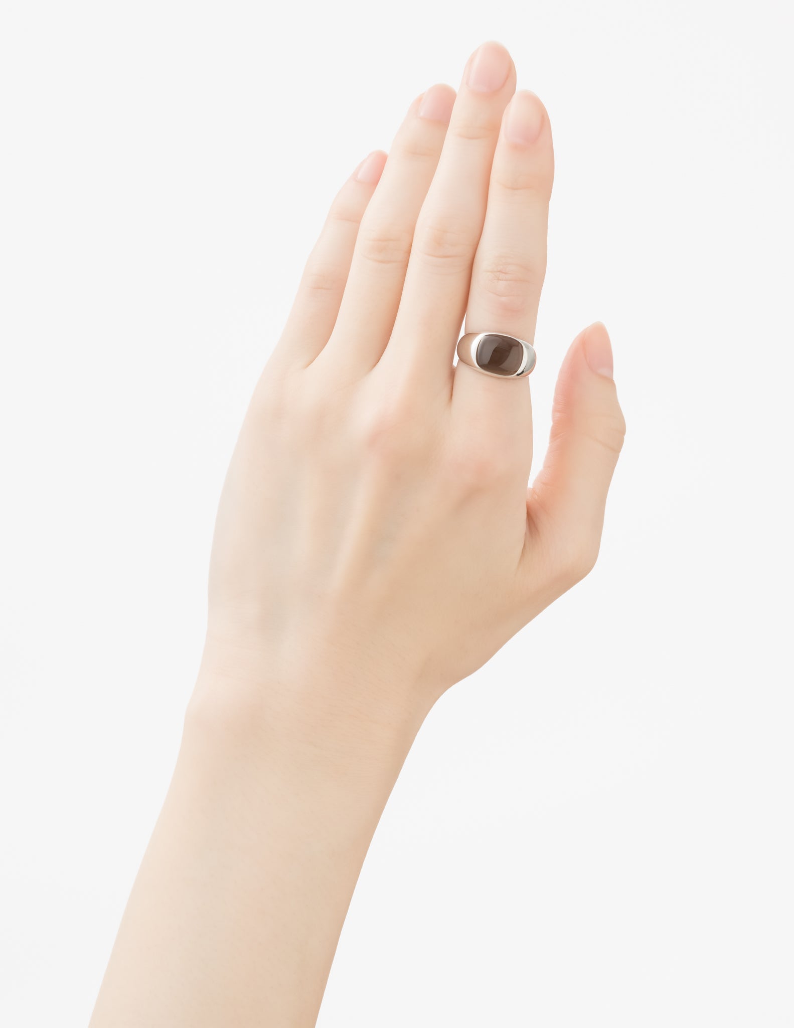 Signature Collection リング スクエア S スモーキークォーツ【SV925】