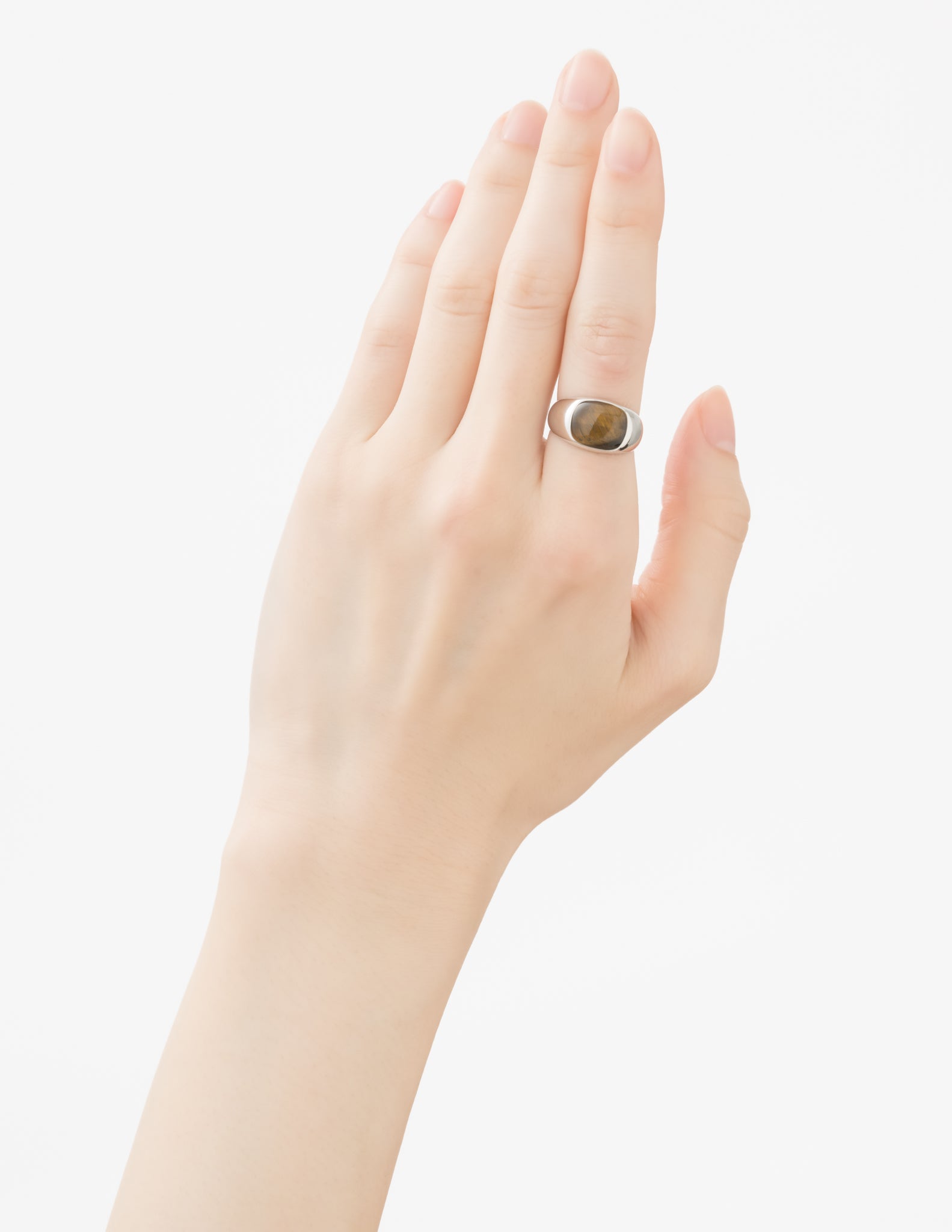 Signature Collection リング スクエア S タイガーアイ【SV925】