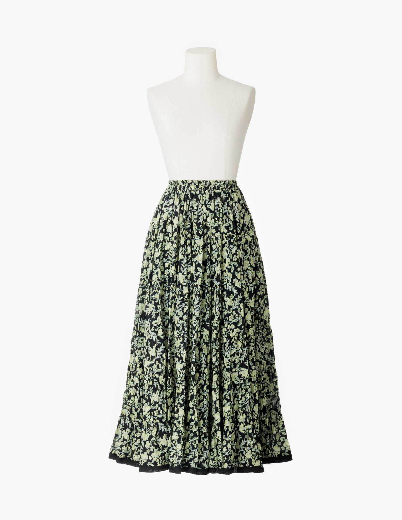 【予約】<br>草原の虹のスカート <br>Paisely Bloom/Black