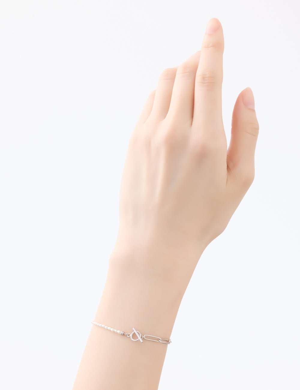 マリハ ブレスレット 月の夢 オーバルパール クリップチェーン