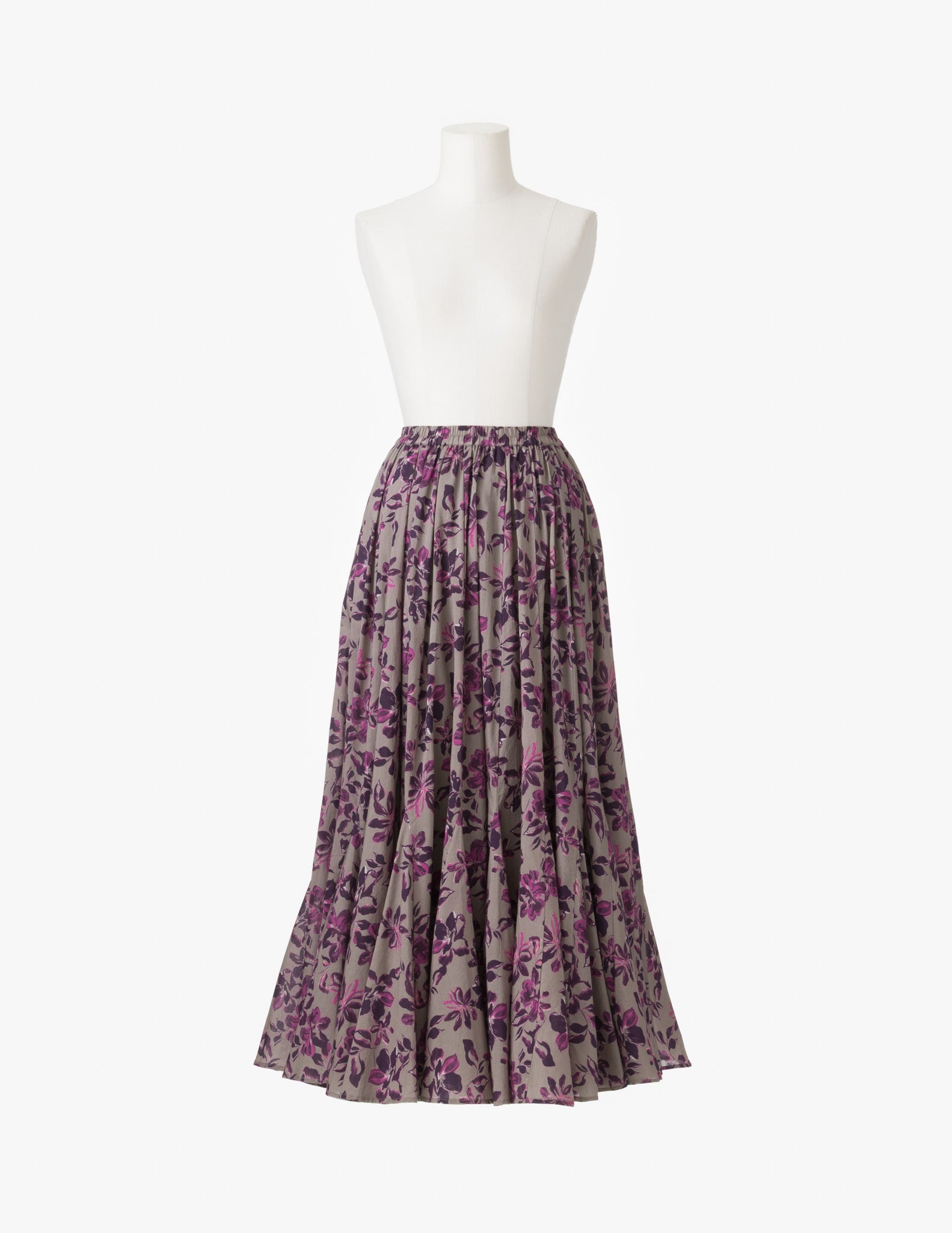 【予約】<br>月影のスカート <br>Garden Petals/Grey