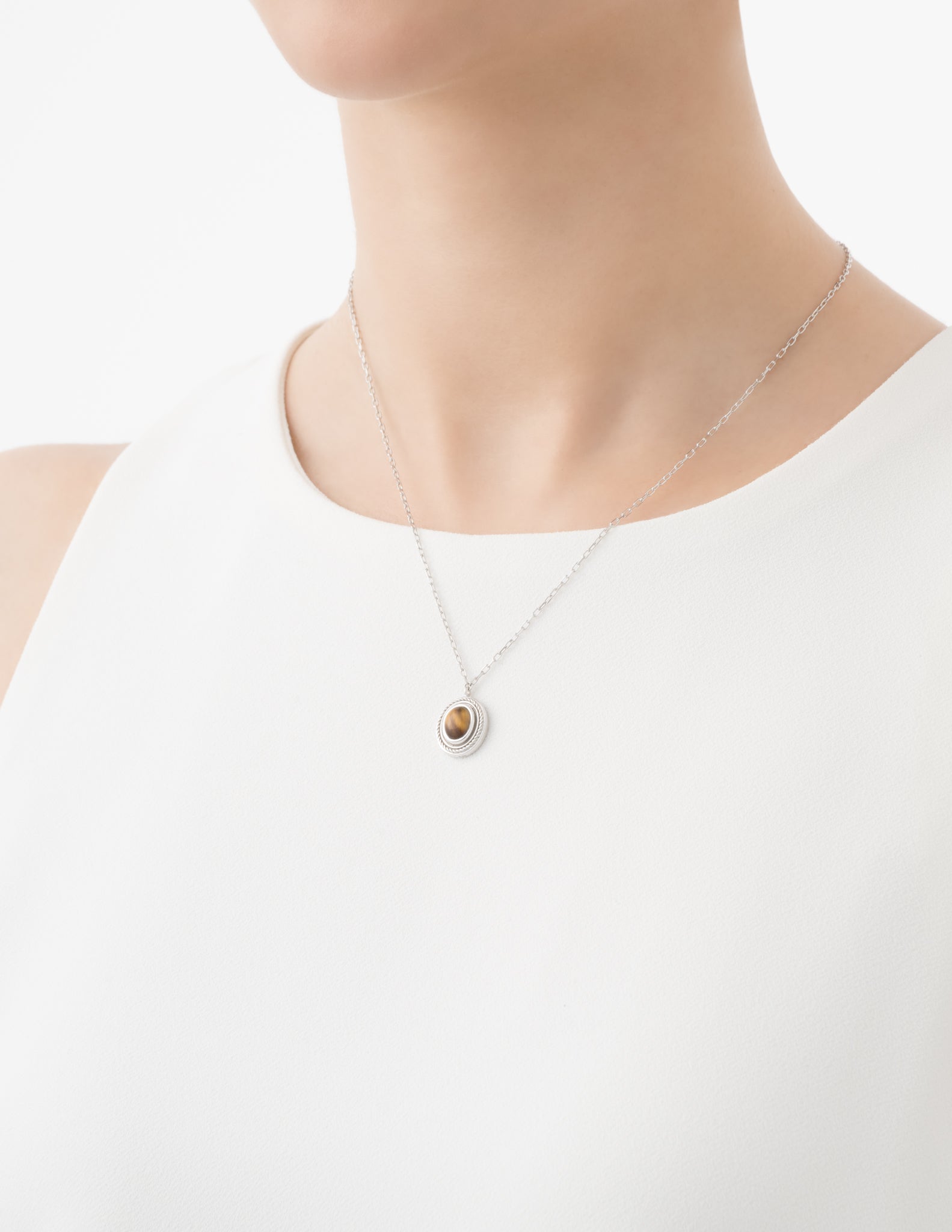 Wish Stones ネックレス SS タイガーアイ 45cm【SV925】