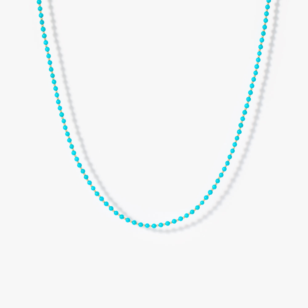 マリハ 夢のかけら ネックレス ターコイズ K18