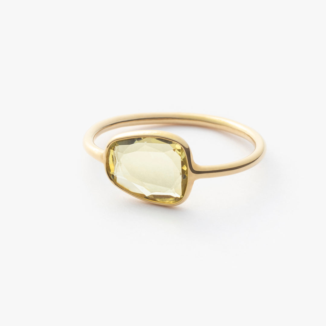 マリハ リング 天然石 レモンクォーツ