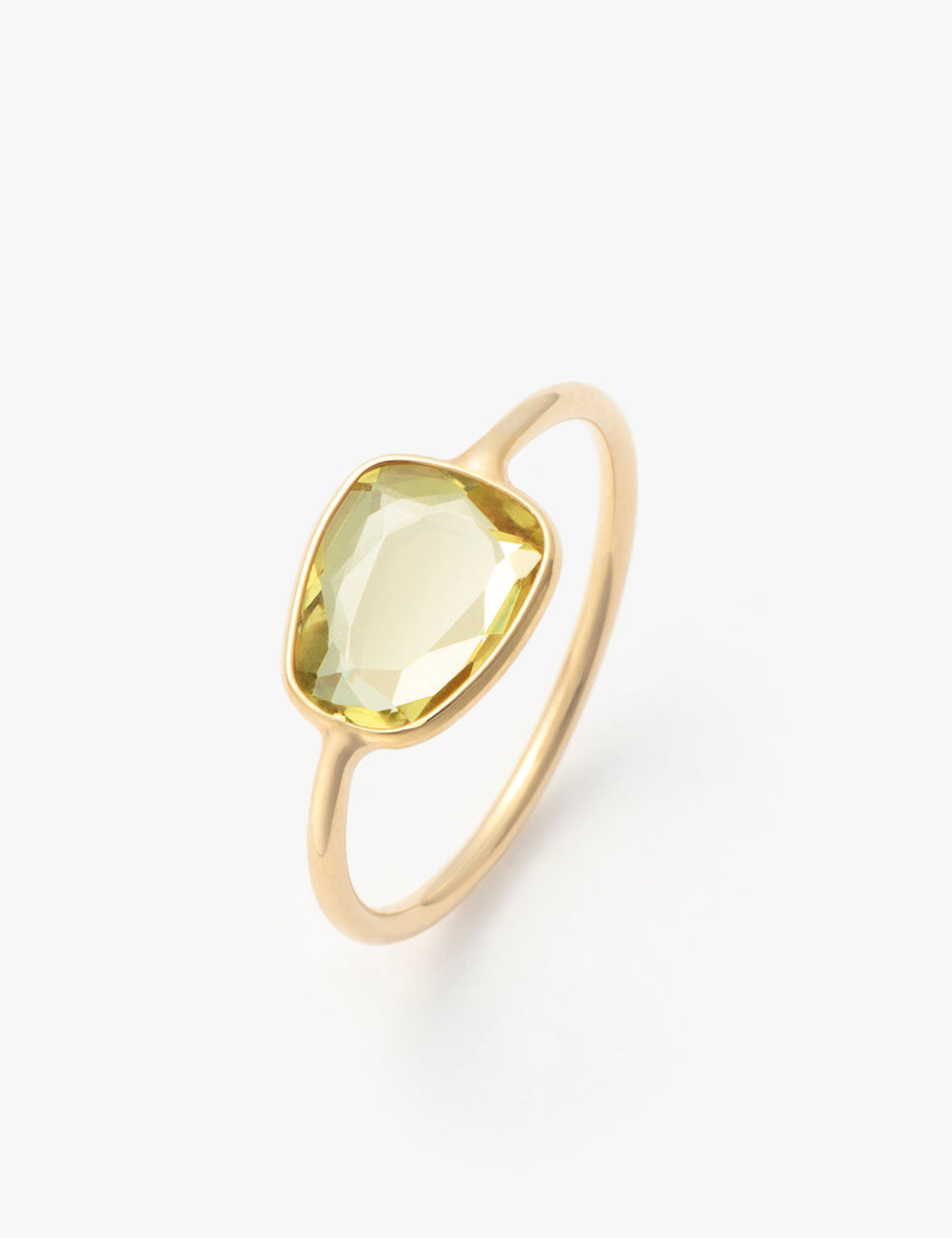 マリハ リング 天然石 レモンクォーツ