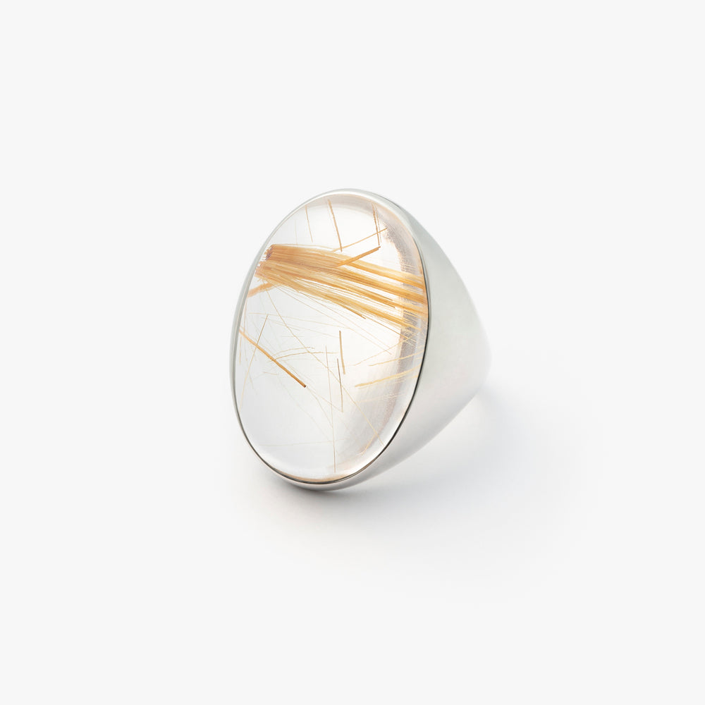 マリハ リング 天然石 ゴールドルチルクォーツ